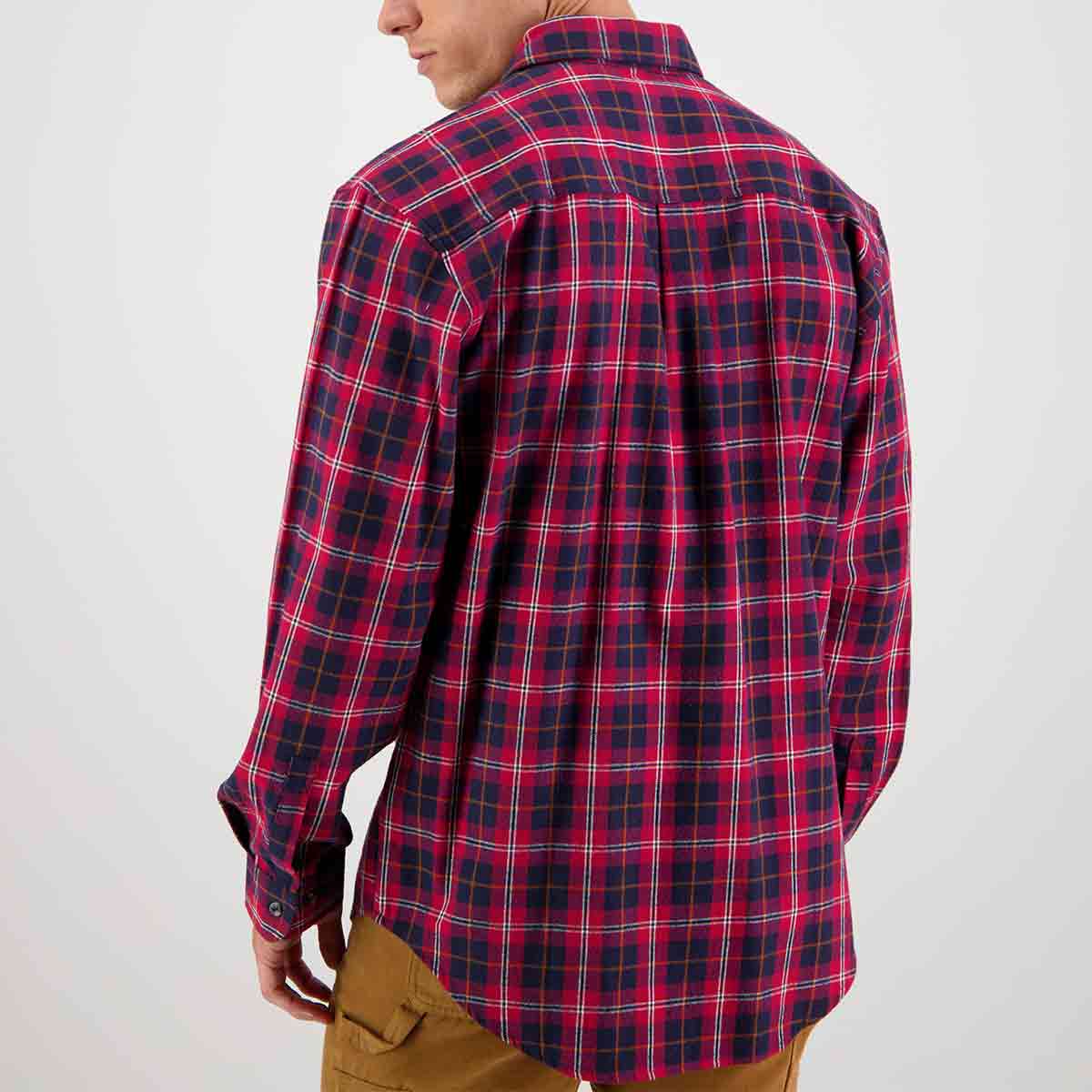 Swanndri Barn Dye Shirt - Red - Rear