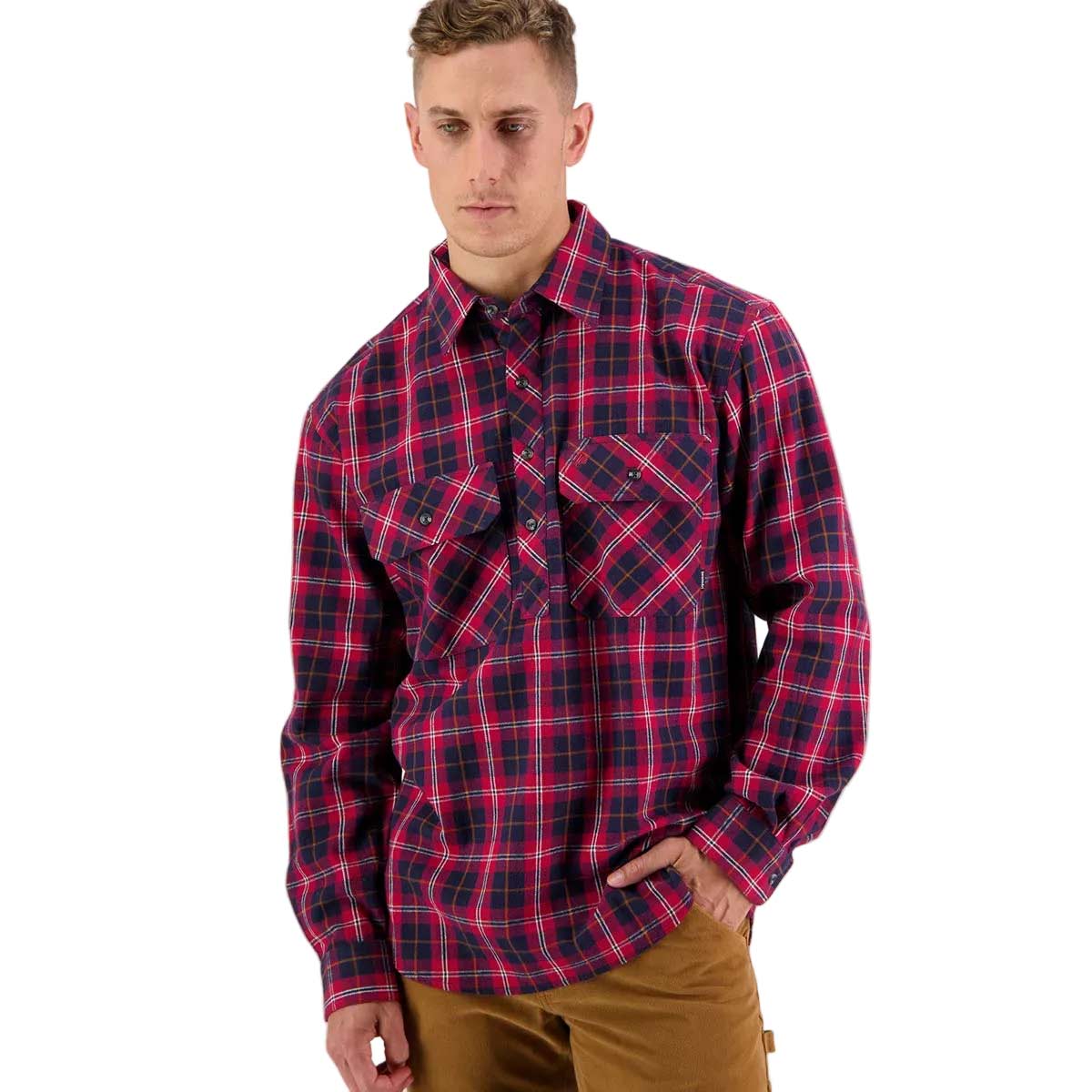 Swanndri Barn Shirt - Red Check