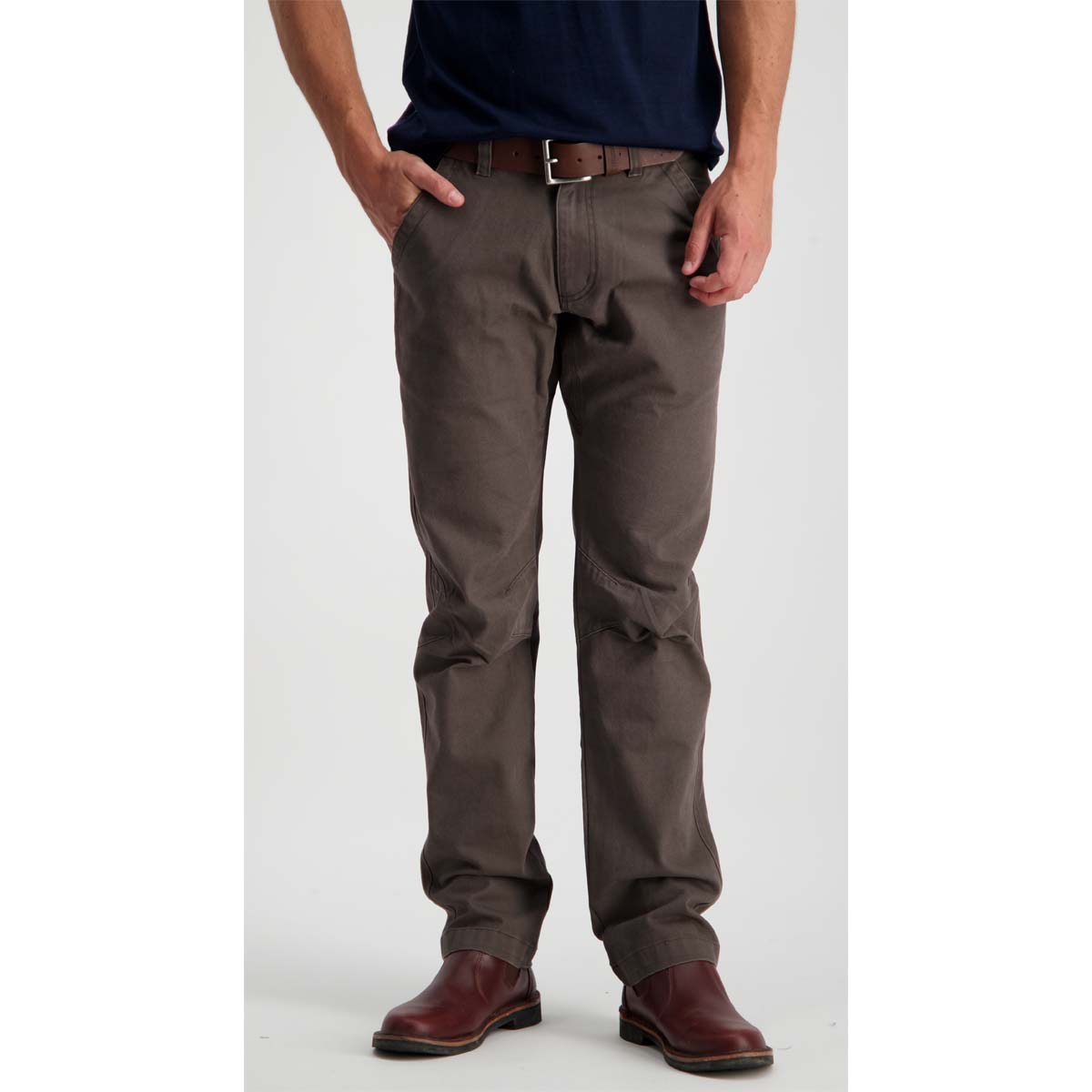 Swanndri Bedrock Canvas Work Pants - Charcoal Front
