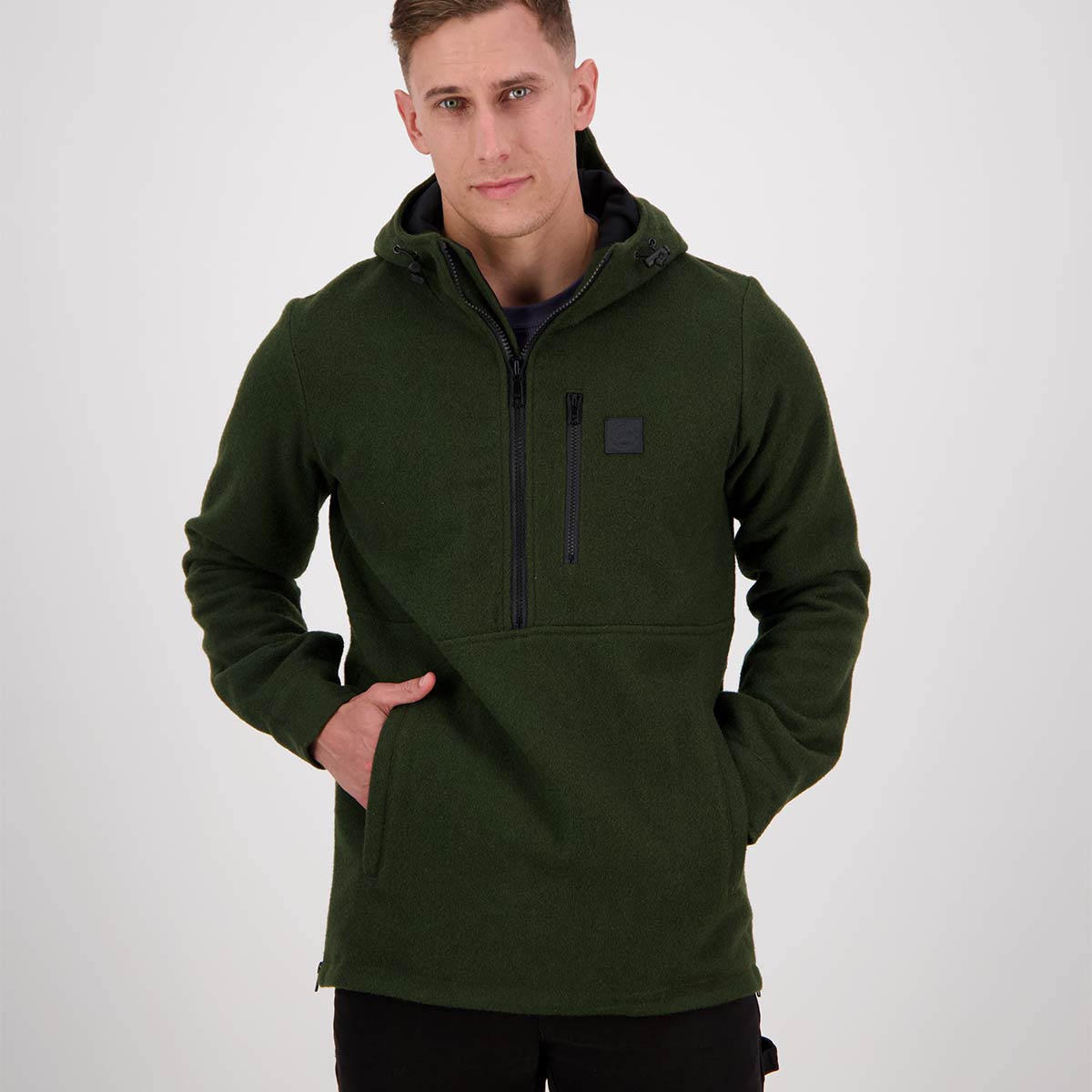 Swanndri Reidston Wool Anorak - Olive