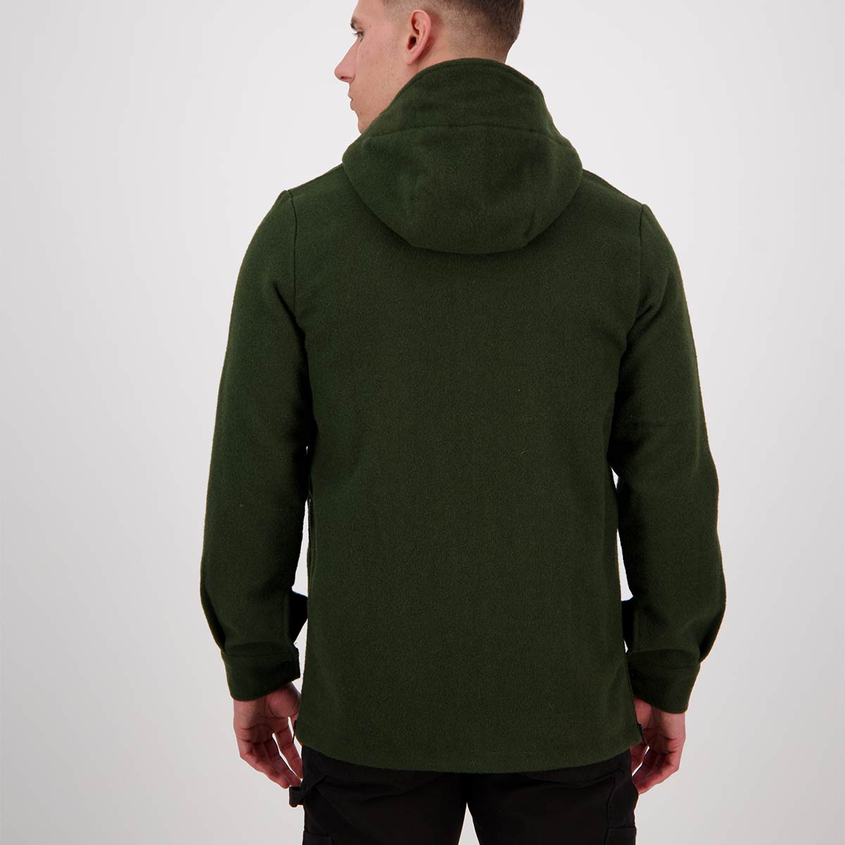Swanndri Reidston Wool Anorak - Olive - Rear
