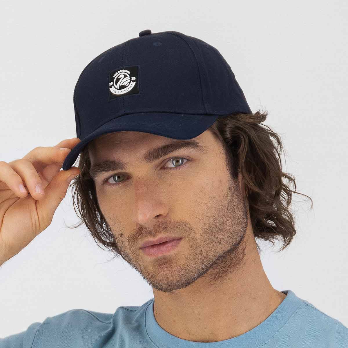Swanndri Swanni Baseball Cap - Navy - Model