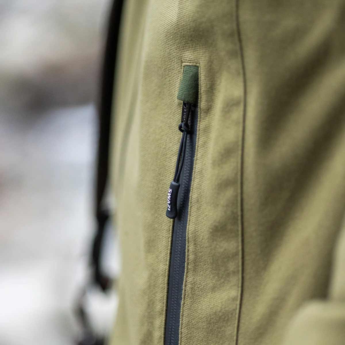 Swazi Ibex Jacket Zip Close Up