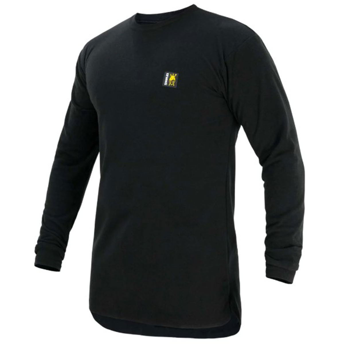 Swazi Long Sleeve Micro Top in Black