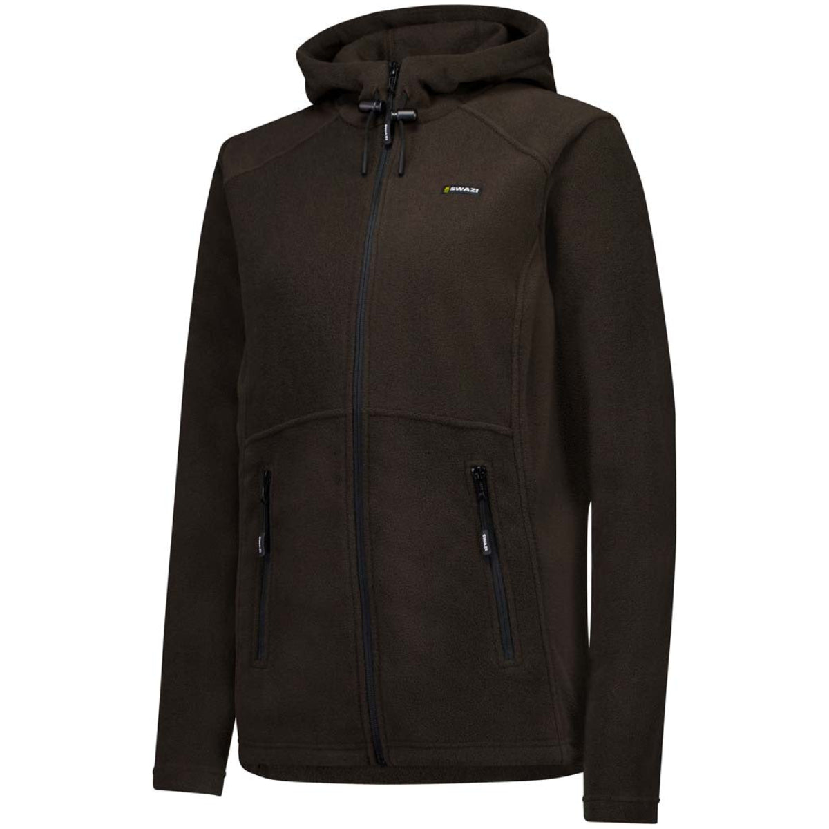 Swazi Caitlin Women's Hooded Fleece Jacket - Bark