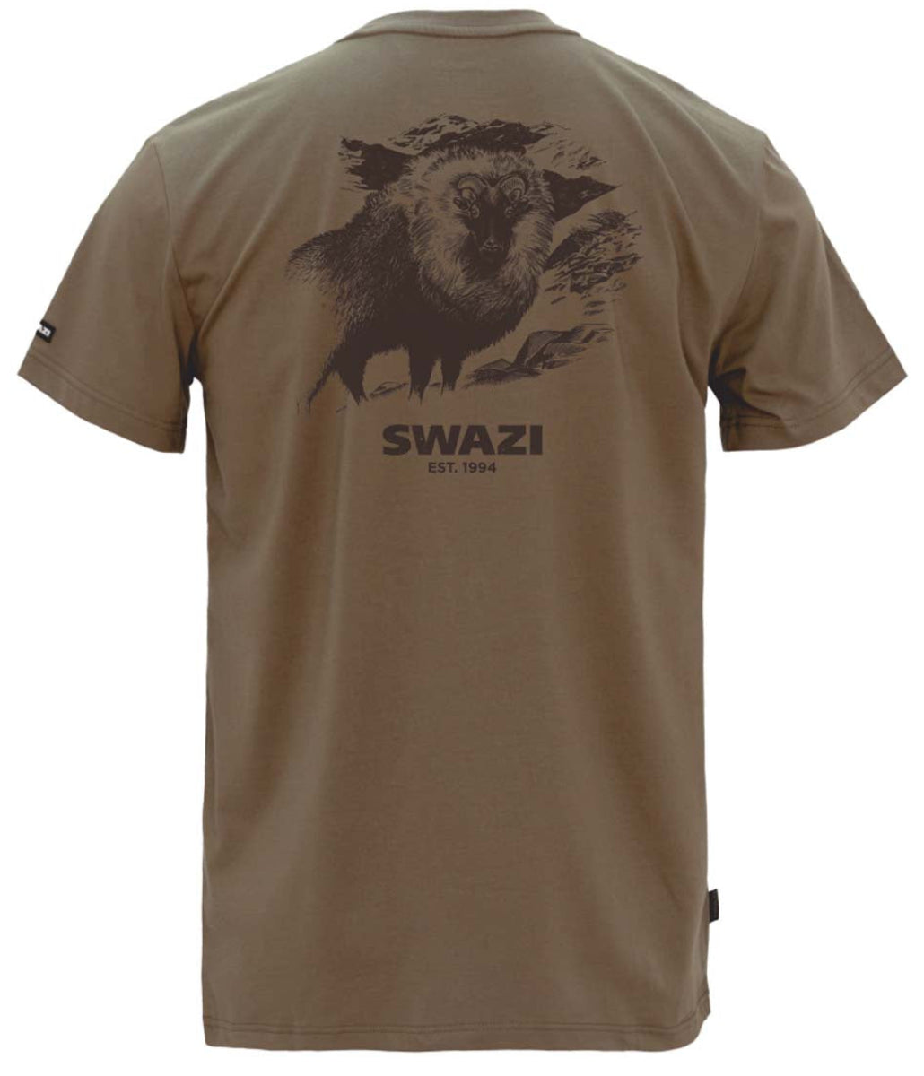 Swazi Reverse Tahr T-Shirt - Tussock