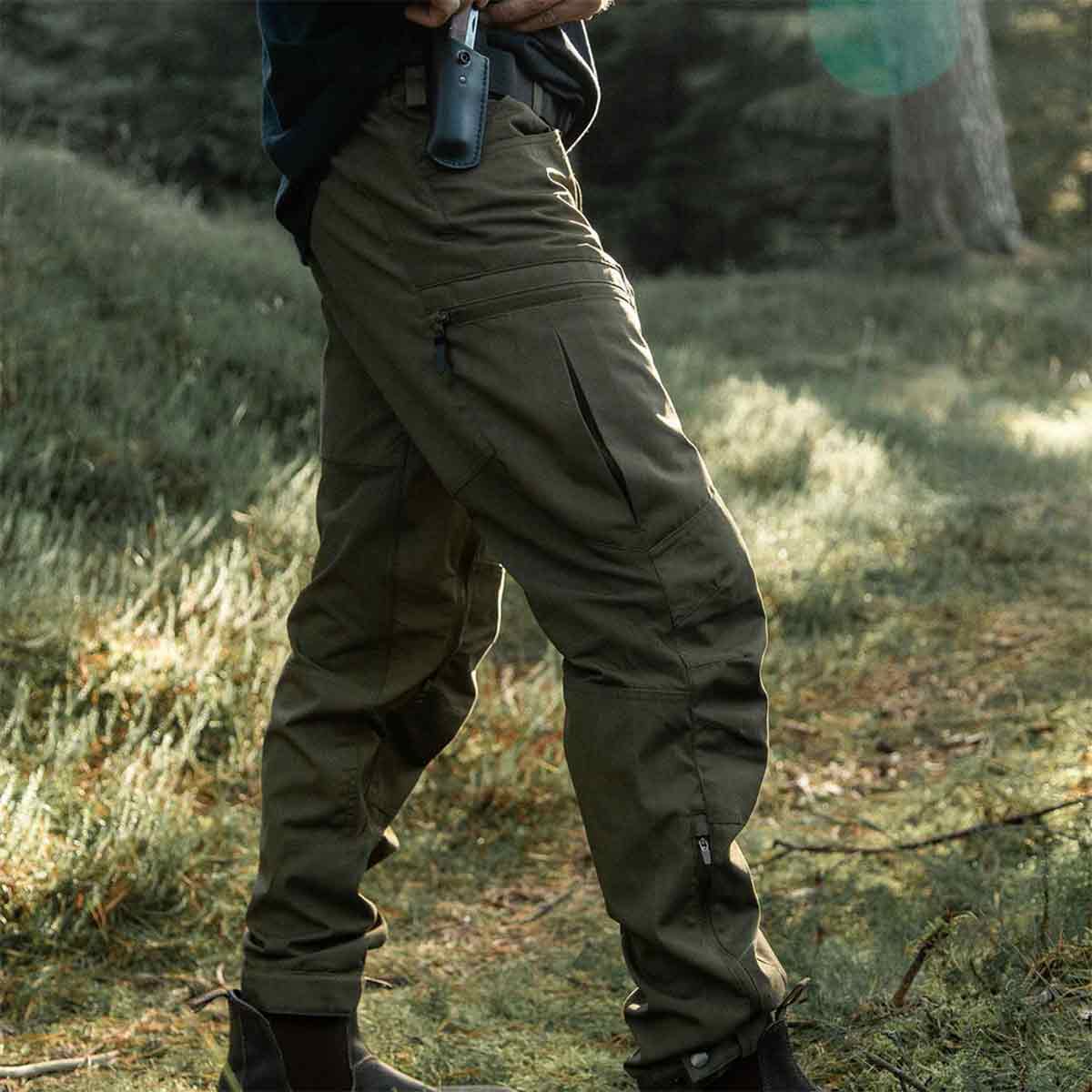 Northern Hunting Trond Pro Outdoor Trousers - Olive - Model