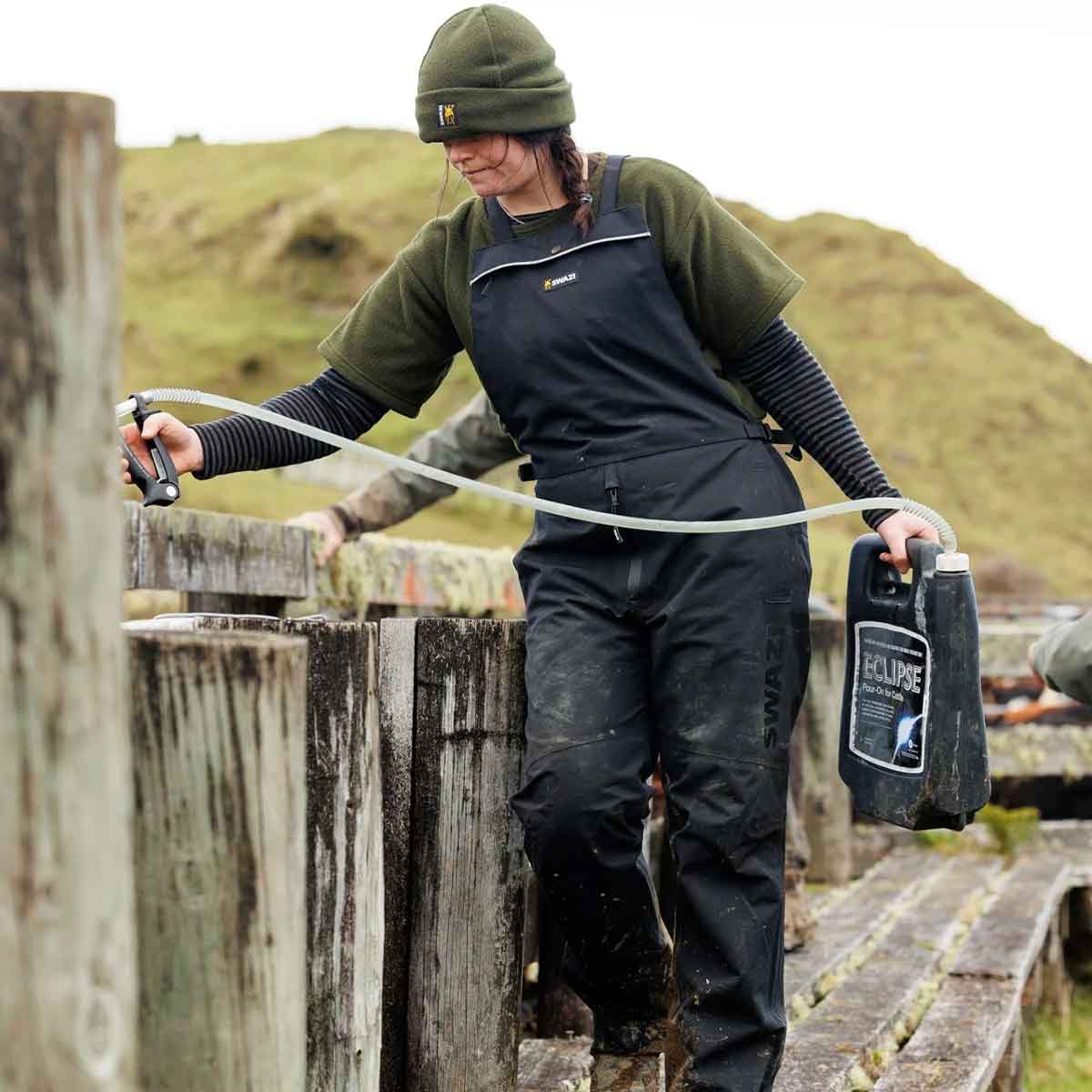 Swazi Torrent Bib Overpants - Black - Model