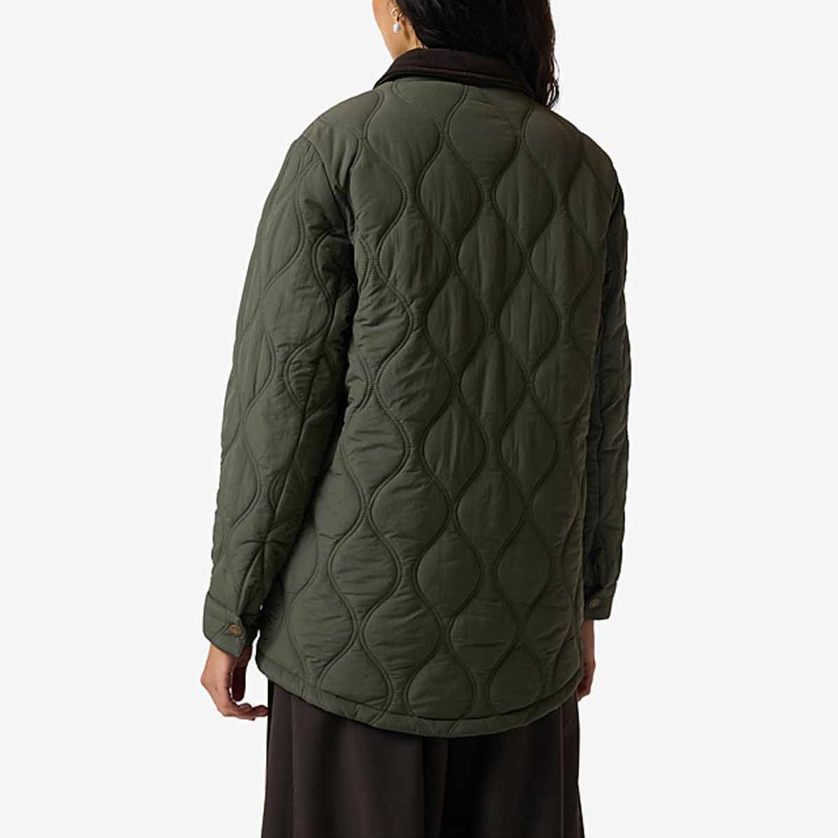 Hunter Womens Witton Quilted Shacket - Kambaba - rear