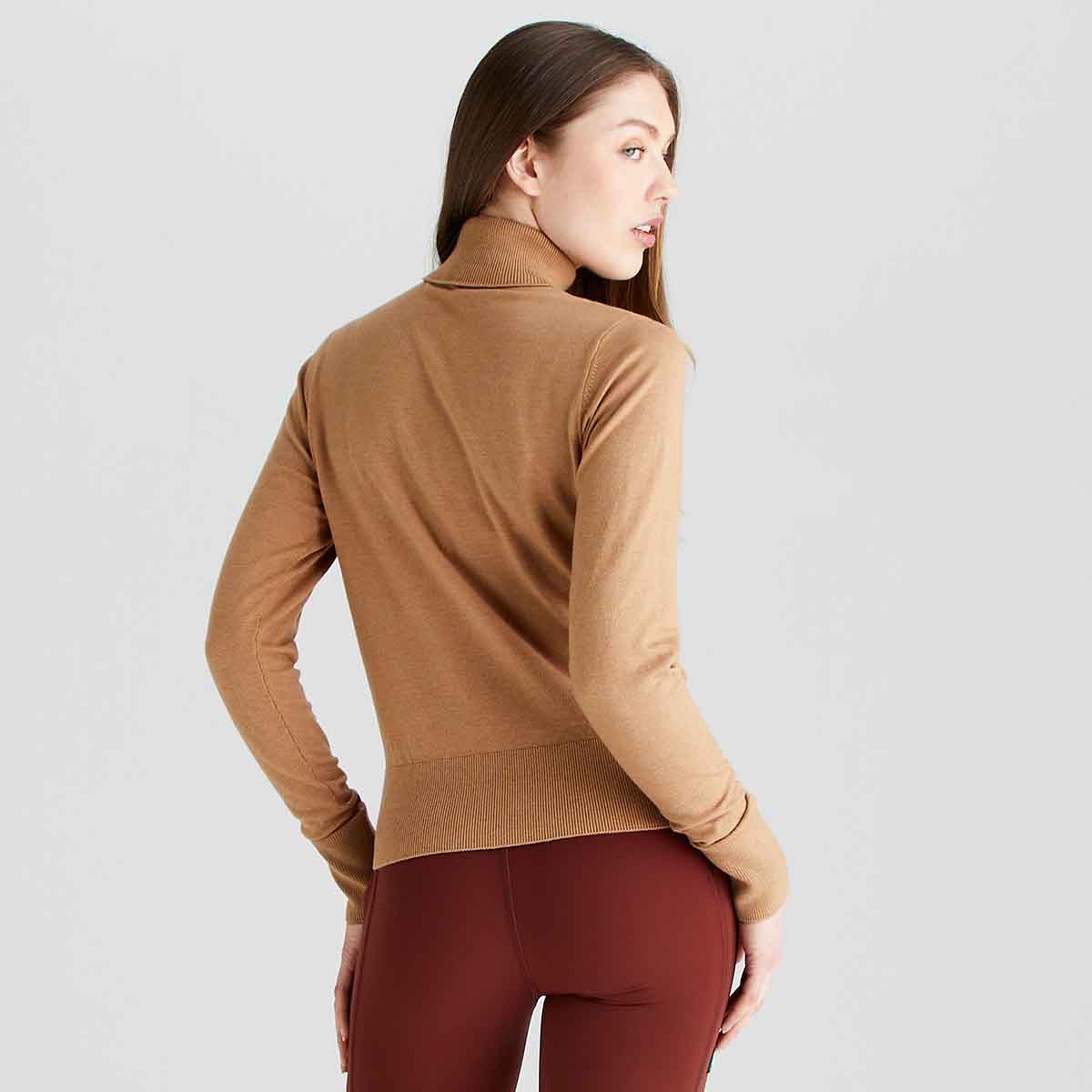 Ridgeline Women's Melford Roll Neck Jumper - Sienna - Rear