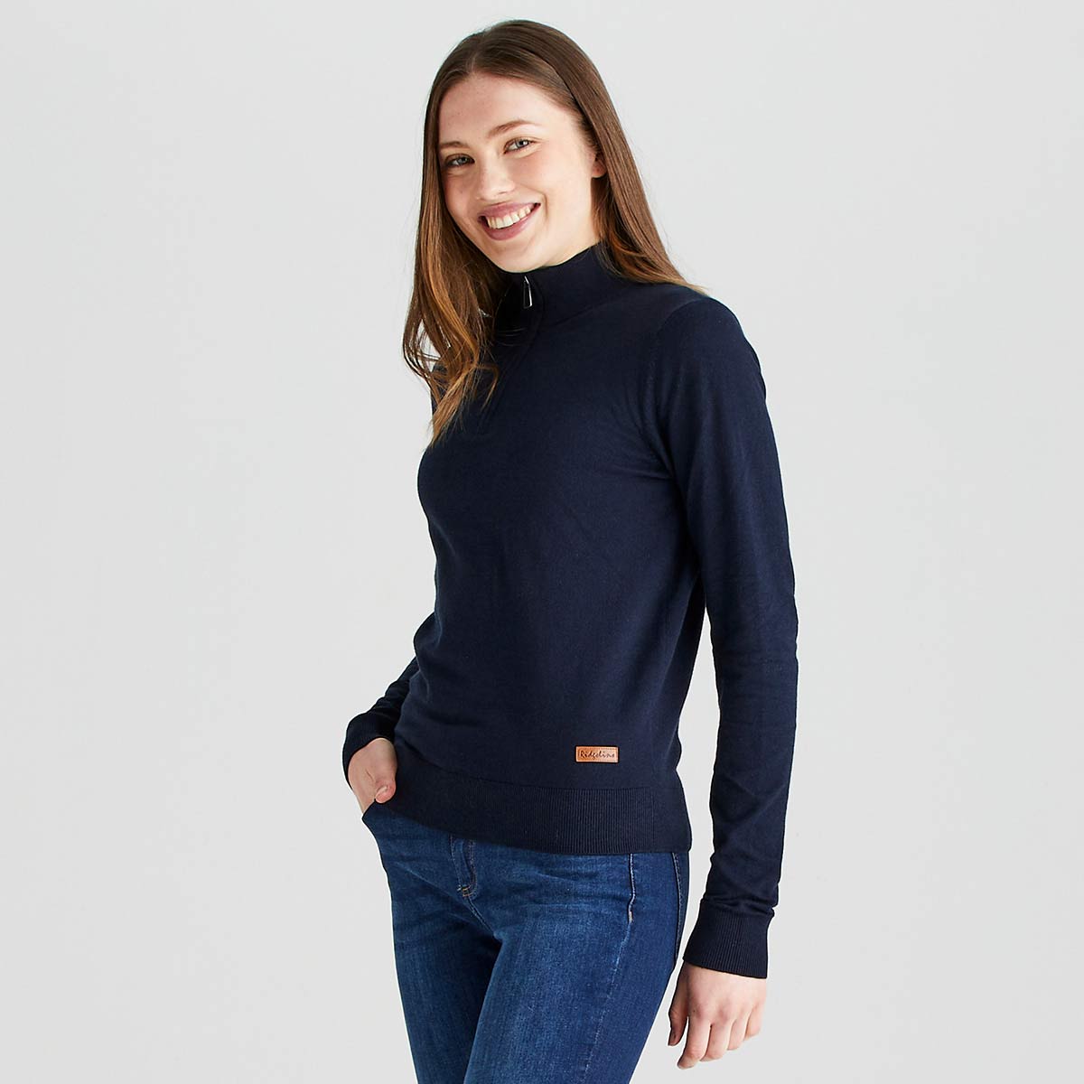 Ridgeline Women's Melford 1/4 Zip Neck Jumper - Navy