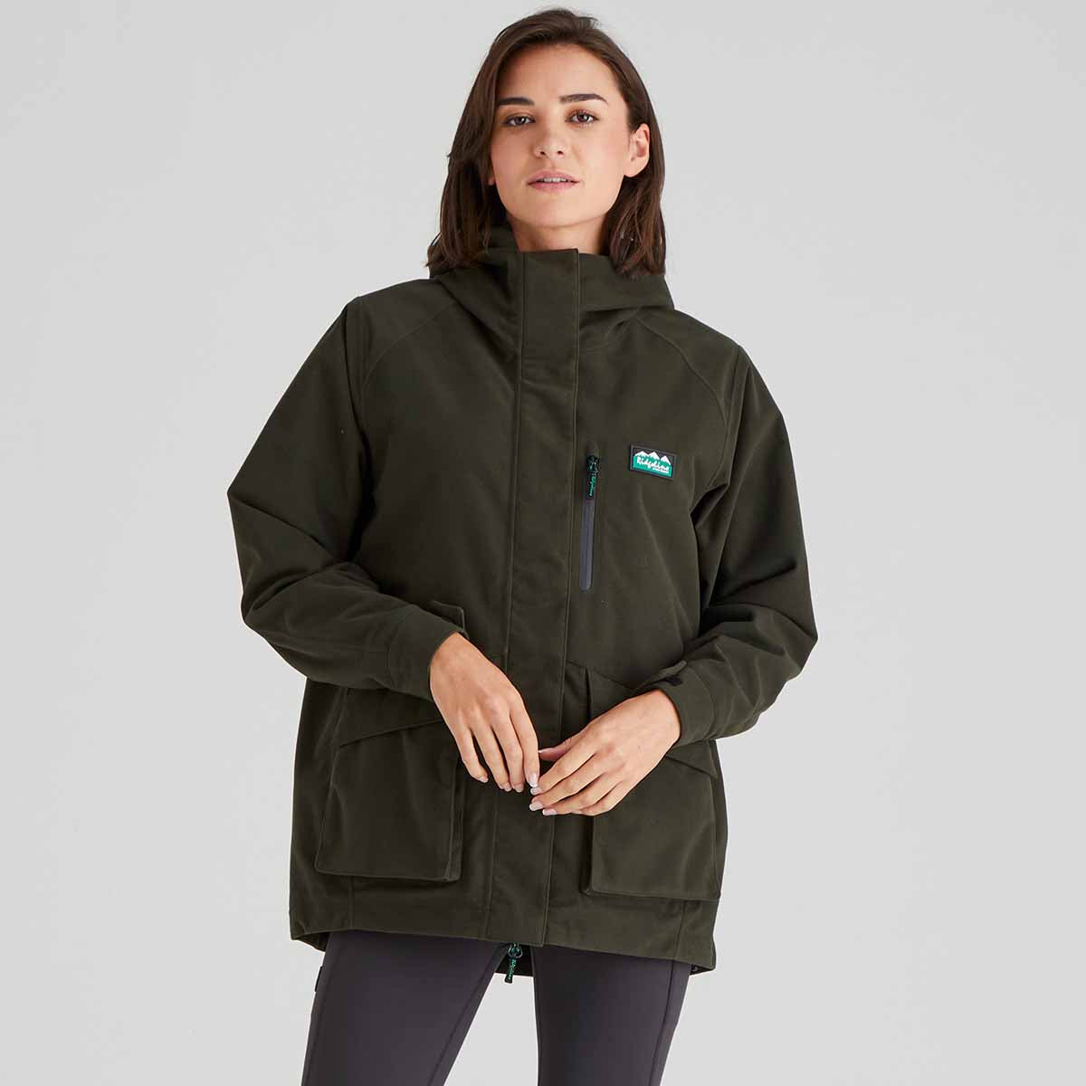 Ridgeline Ladies Jacket in Rhea Style - Deep Forest 