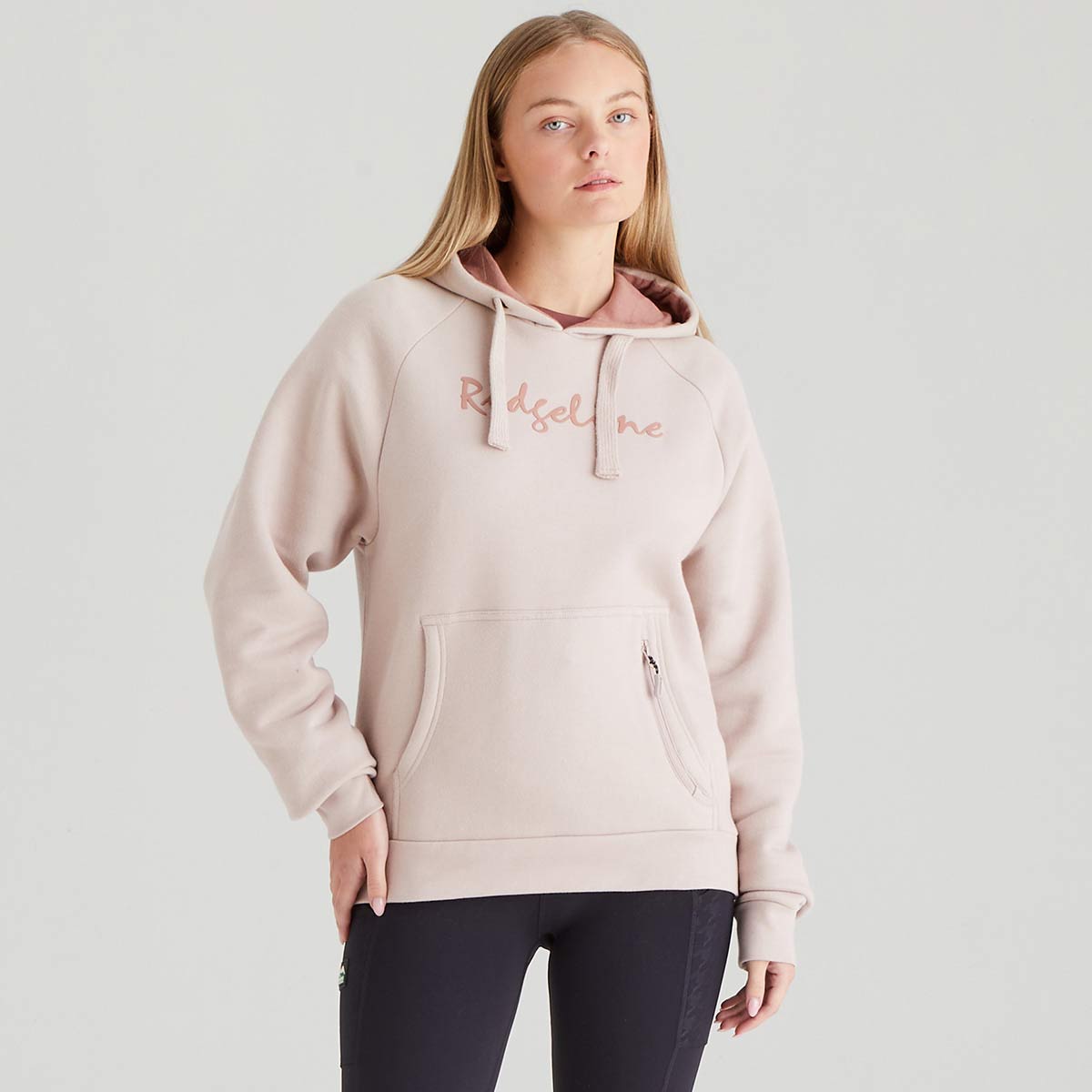 Ridgeline Women's Tribe Hoodie - Blush - On Model 