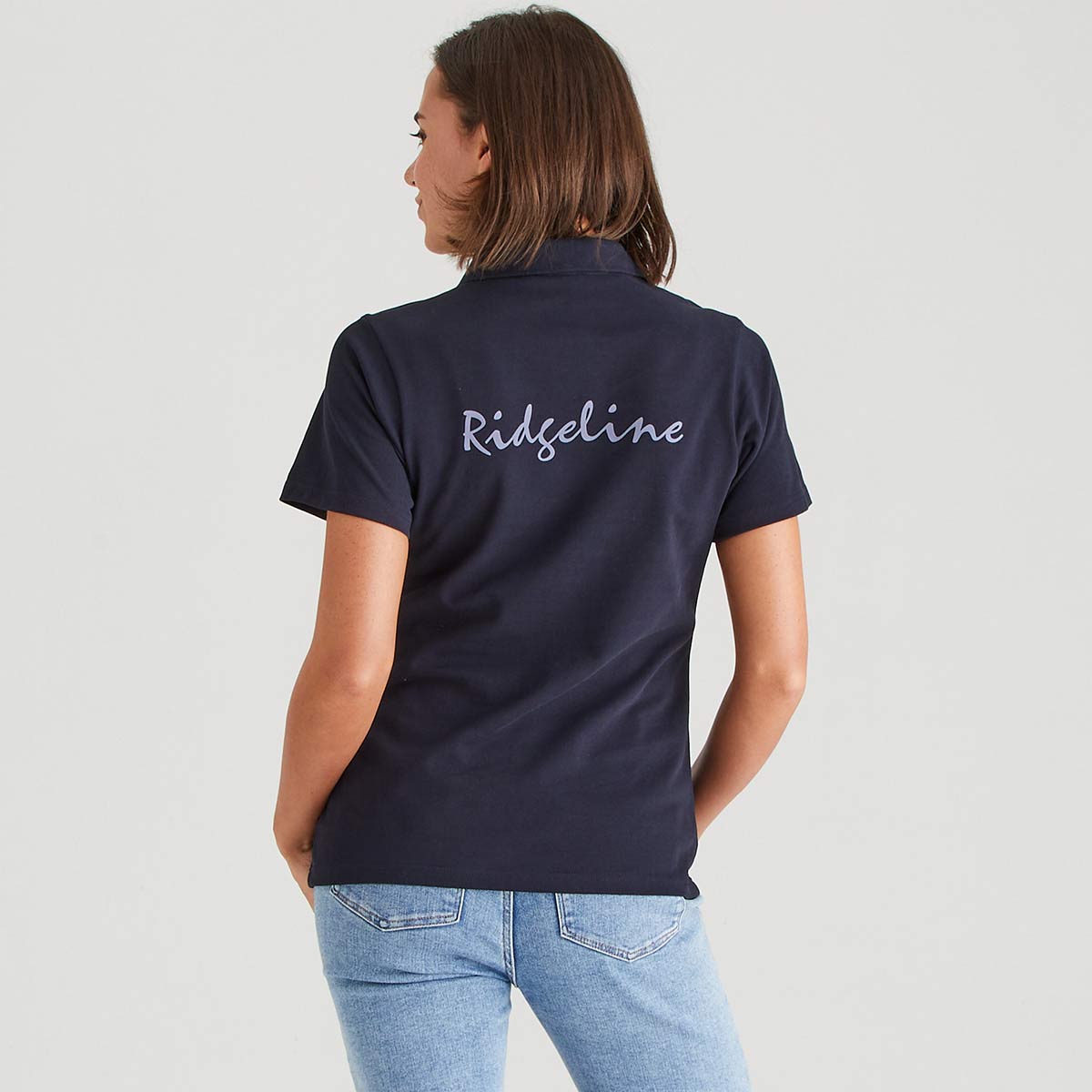 Ridgeline Women's Signature Polo Shirt - Navy - rear