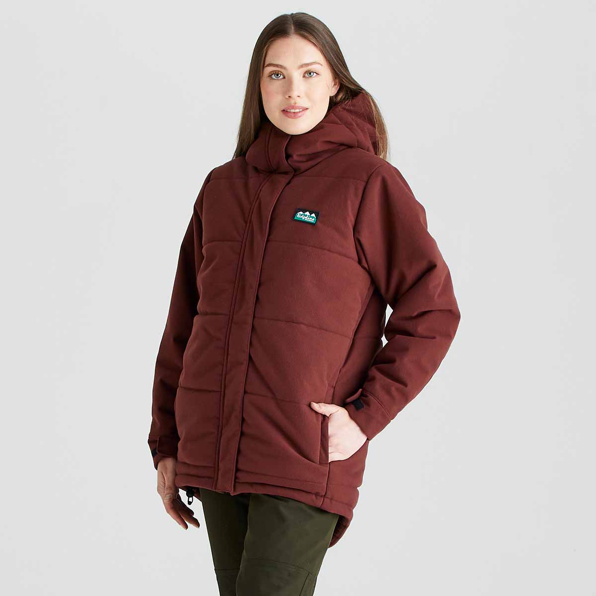Ridgeline Women's Taiga Thermal Jacket - Oxblood