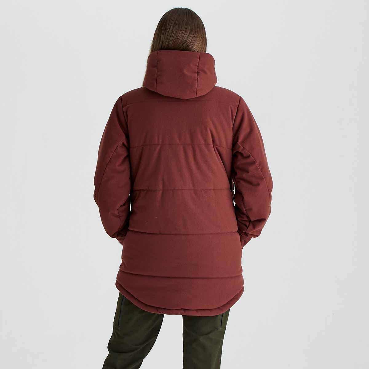 Ridgeline Women's Taiga Thermal Jacket - Oxblood - Rear