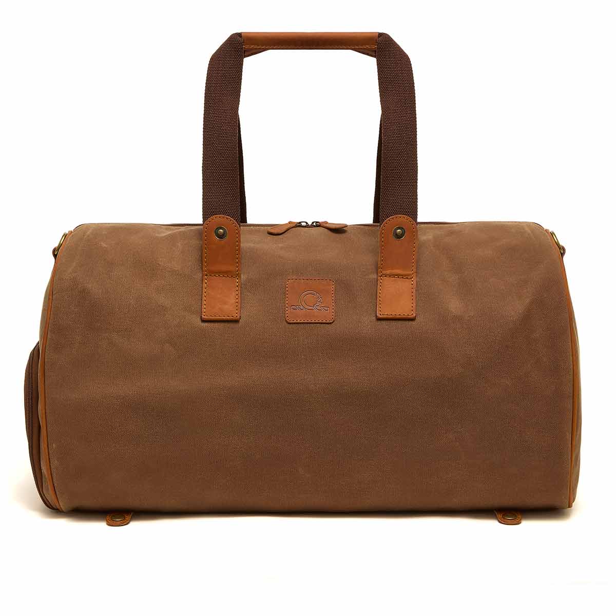Chatham Waxed Canvas Duffel Bag & Suit Carrier - Field Tan/Tan - Transform