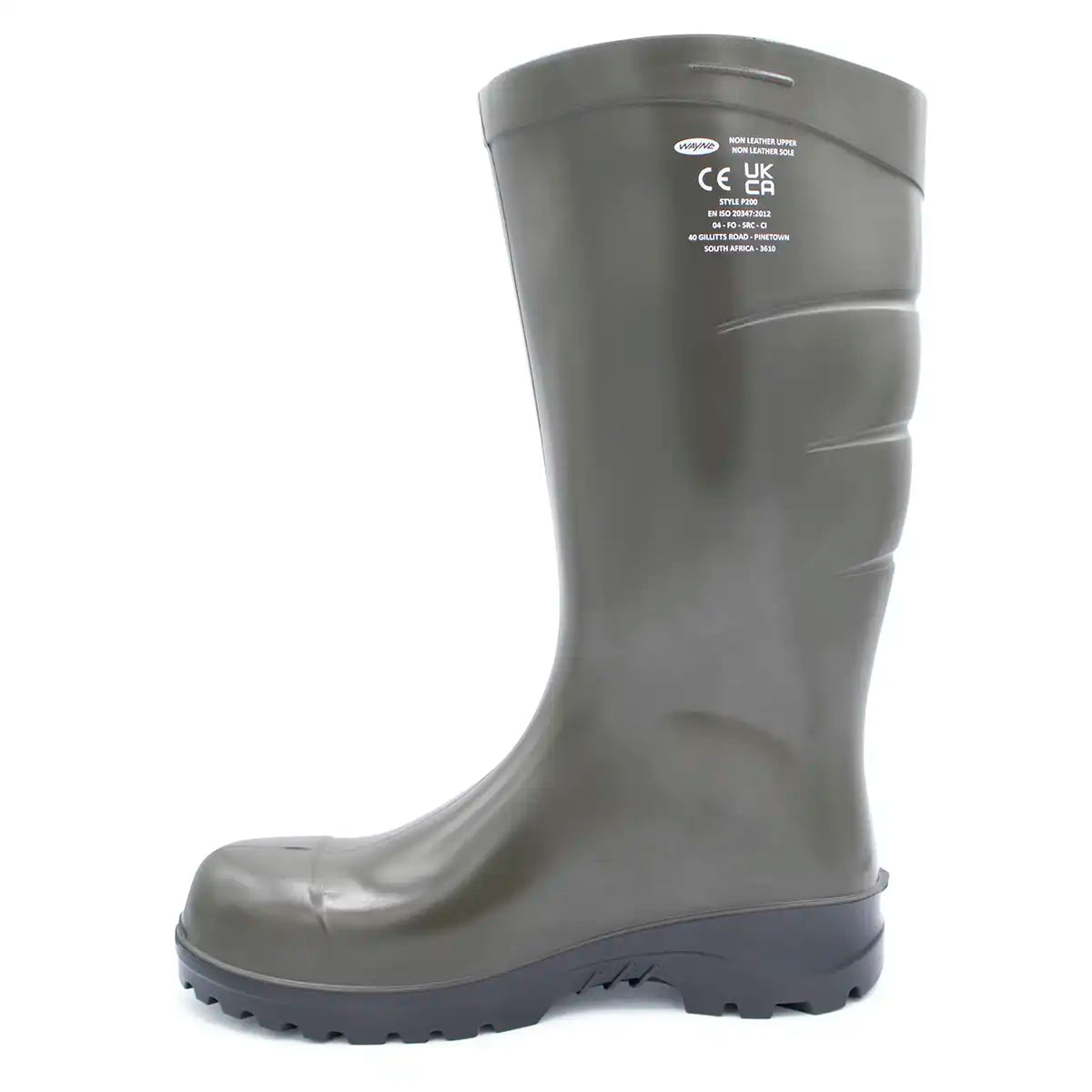 Wayne PU Safety Plus Wellington Boots - Side View