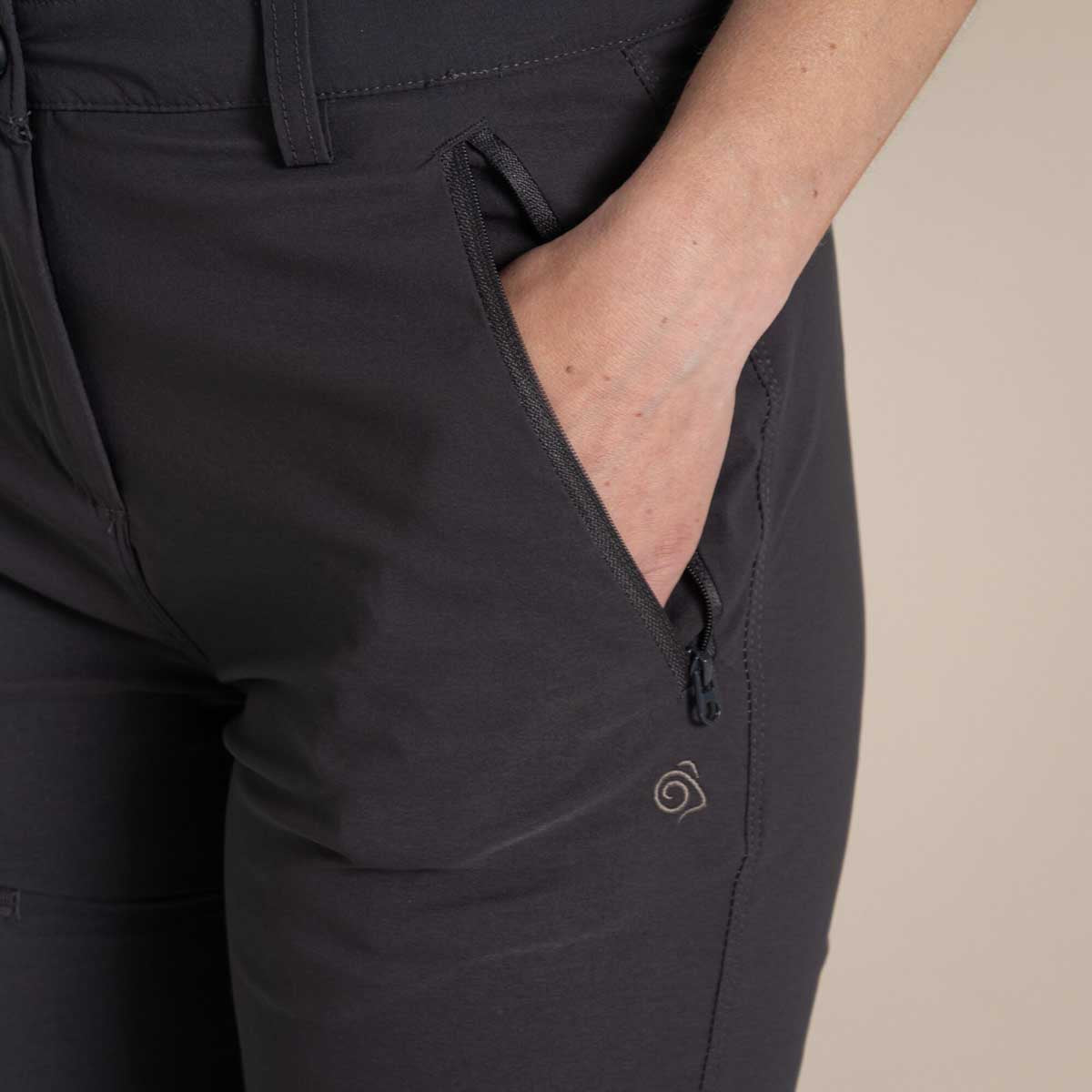 Craghoppers NosiLife Pro Women's Trousers III - Charcoal - Pocket