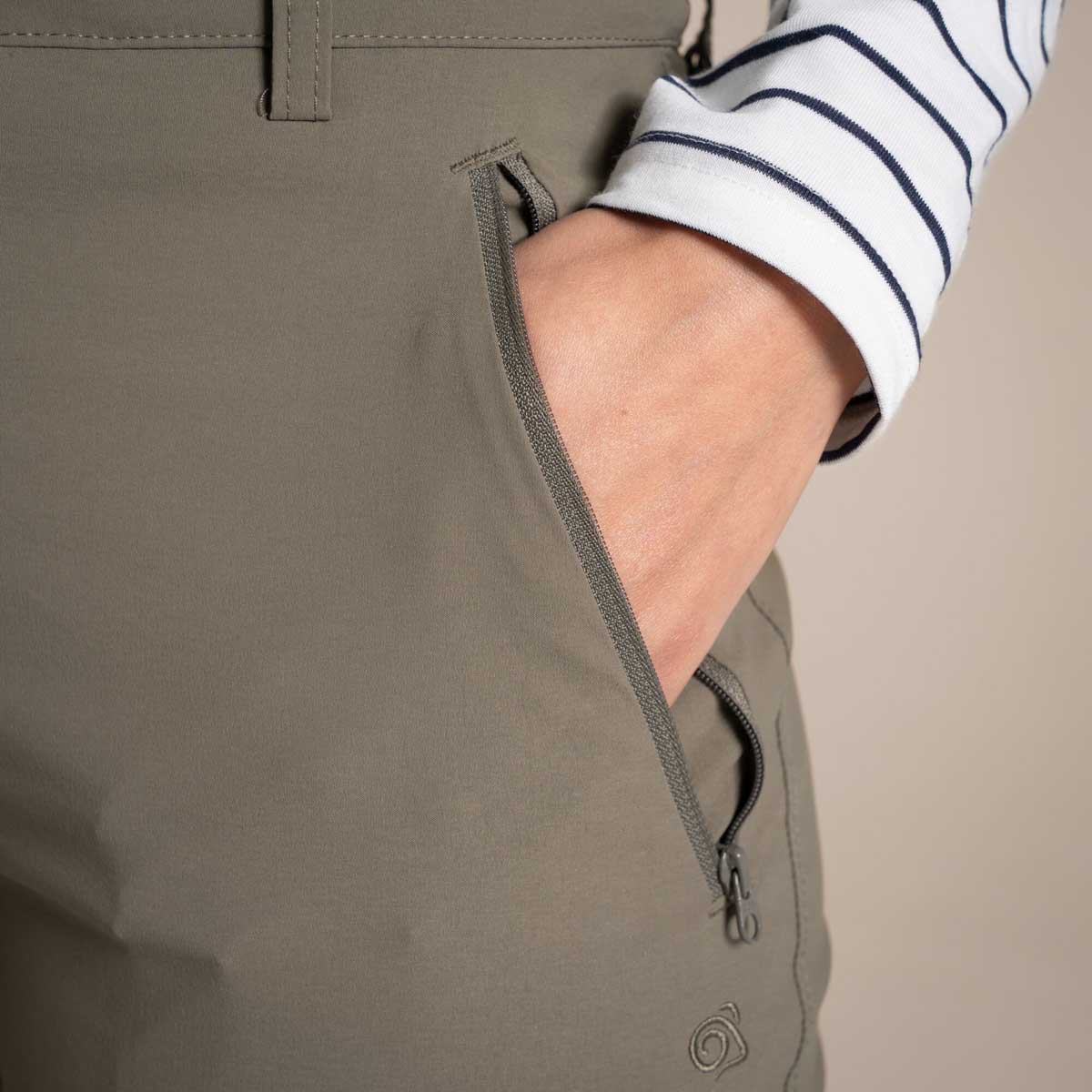 Craghoppers NosiLife Pro Women's Trousers III - Wild Olive - Pocket