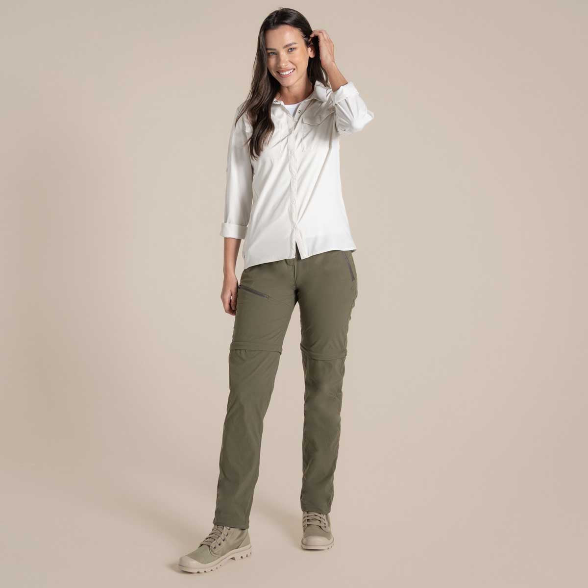 Craghoppers NosiLife Pro Women's Convertible Trousers III - Wild Olive