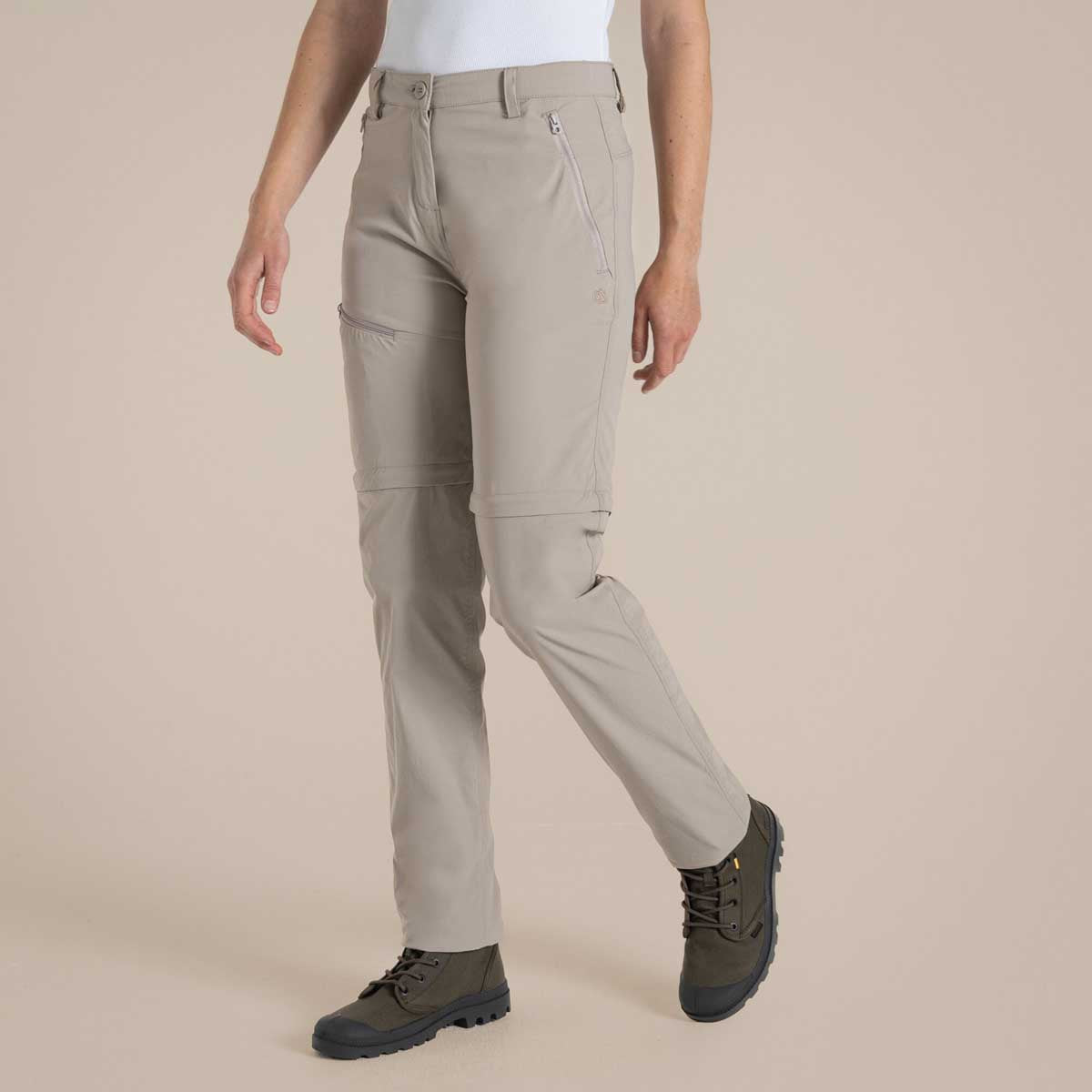 Craghoppers NosiLife Pro Women's Convertible Trousers III - Soft Mushroom
