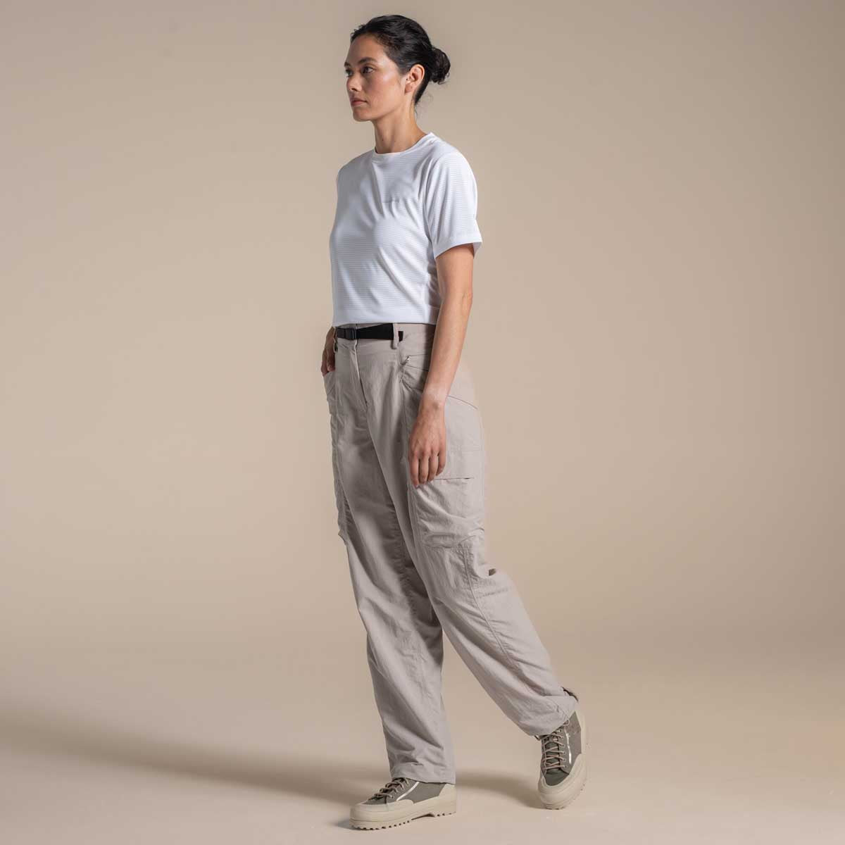 Craghoppers NosiLife Medina Women's Cargo Trousers - Soft Mushroom