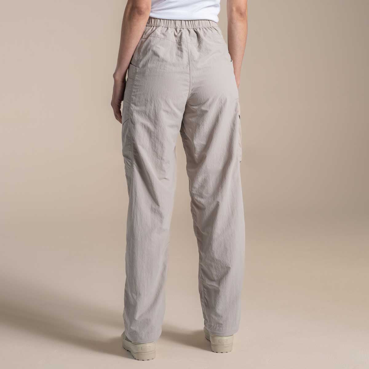 Craghoppers NosiLife Medina Women's Cargo Trousers - Soft Mushroom - Rear