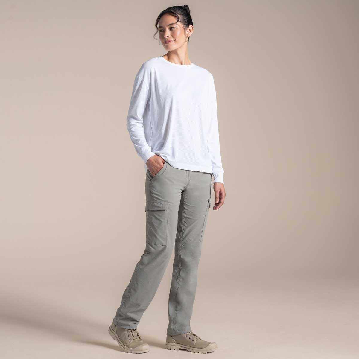Craghoppers NosiLife Rif Women's Stretch Cargo Trousers - Vert
