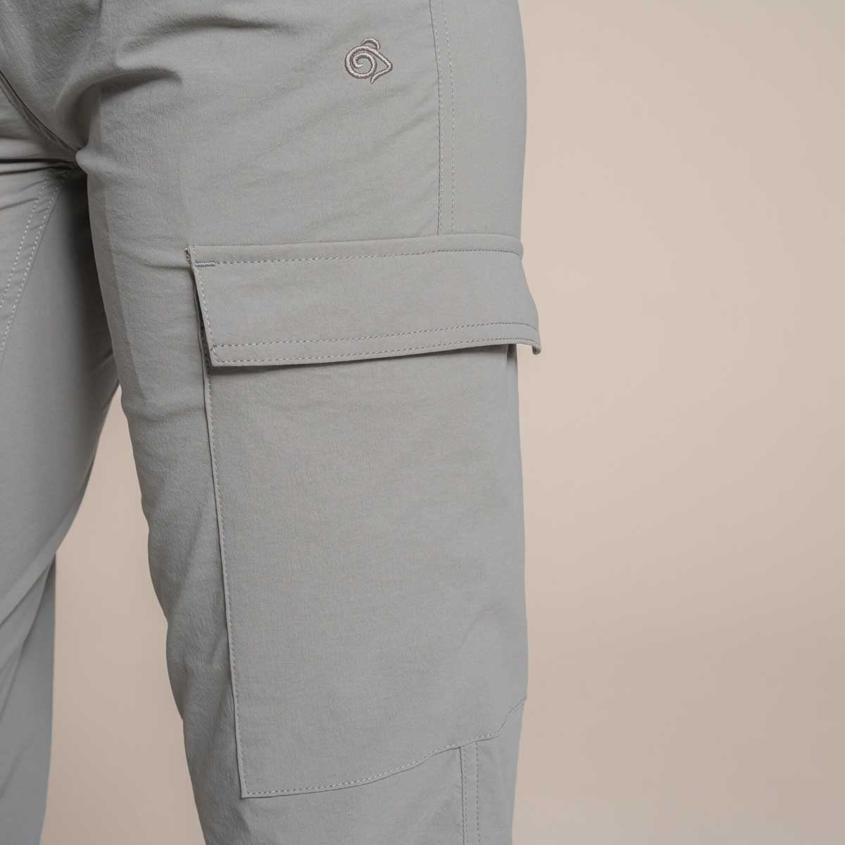 Craghoppers NosiLife Rif Women's Stretch Cargo Trousers - Vert- Cargo Pocket