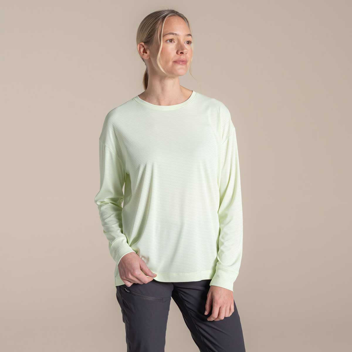 Craghoppers NosiLife SolarShield+ Women's Long Sleeved T-Shirt - Pear Drop