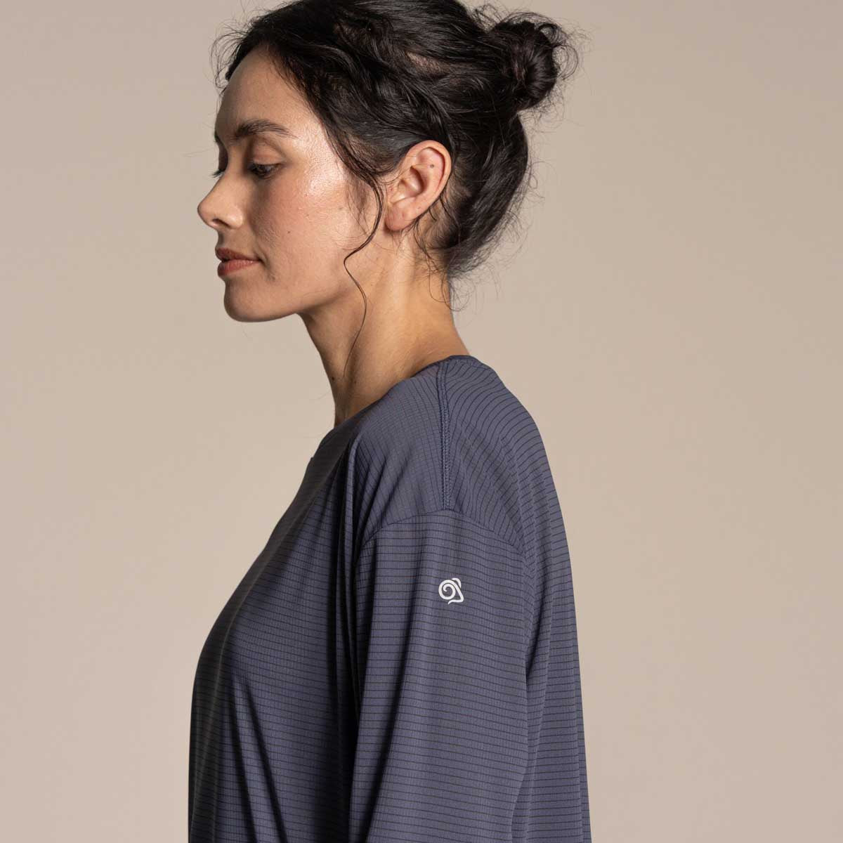 Craghoppers NosiLife SolarShield+ Women's Long Sleeved T-Shirt - Anthracite