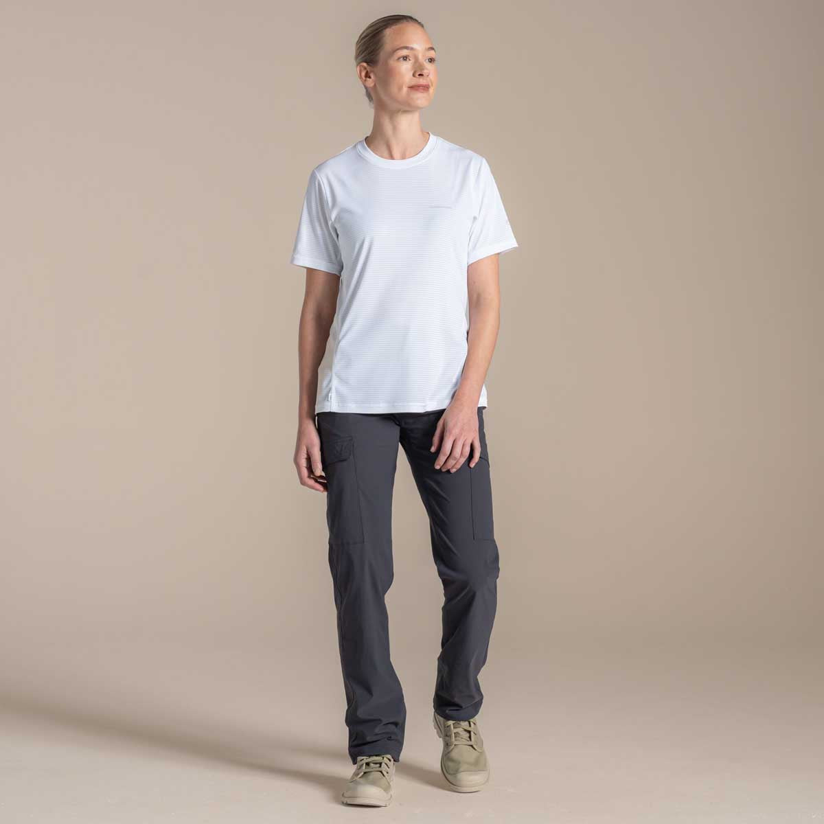 Craghoppers NosiLife Solarshield+ Women's Short Sleeved T-Shirt - White