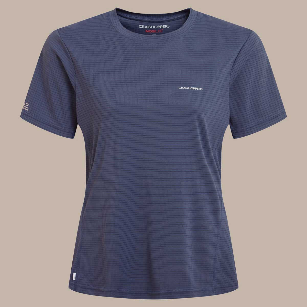 Craghoppers NosiLife Solarshield+ Women's Short Sleeved T-Shirt - Anthracite