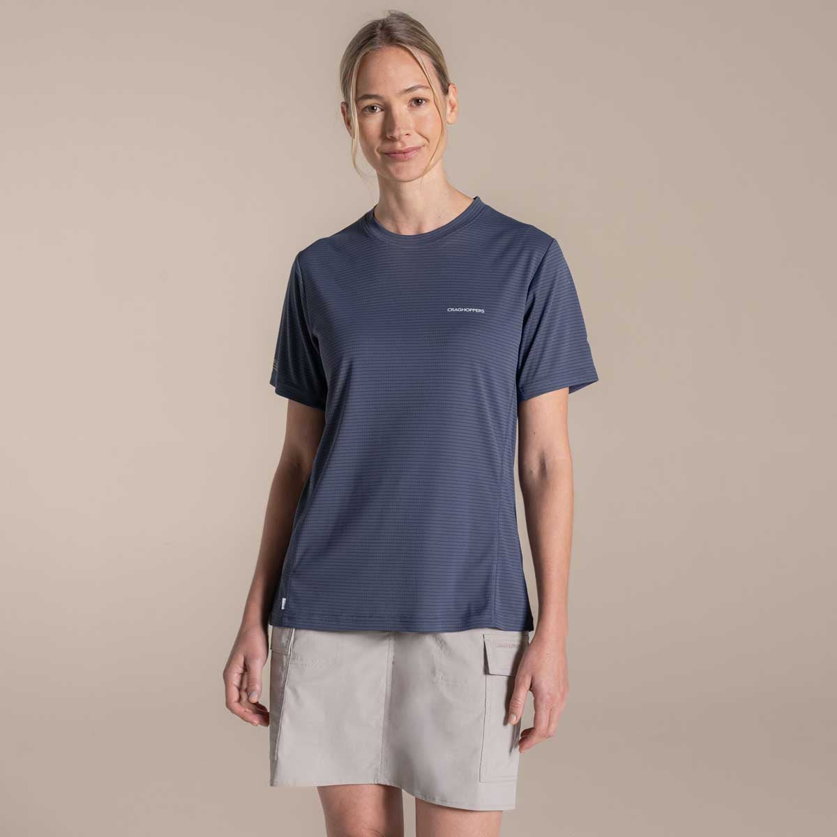 Craghoppers NosiLife Solarshield+ Women's Short Sleeved T-Shirt - Anthracite