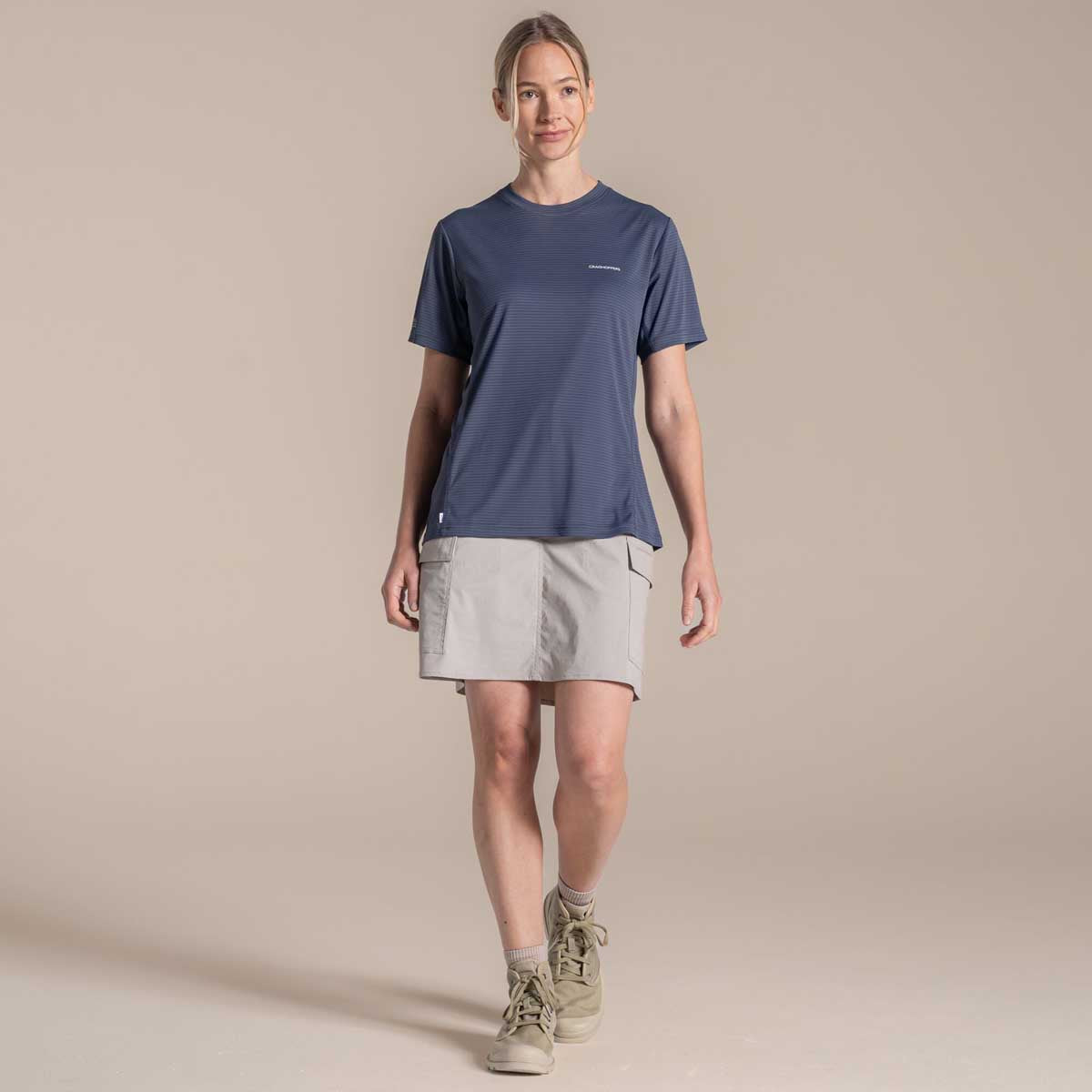 Craghoppers NosiLife Solarshield+ Women's Short Sleeved T-Shirt - Anthracite