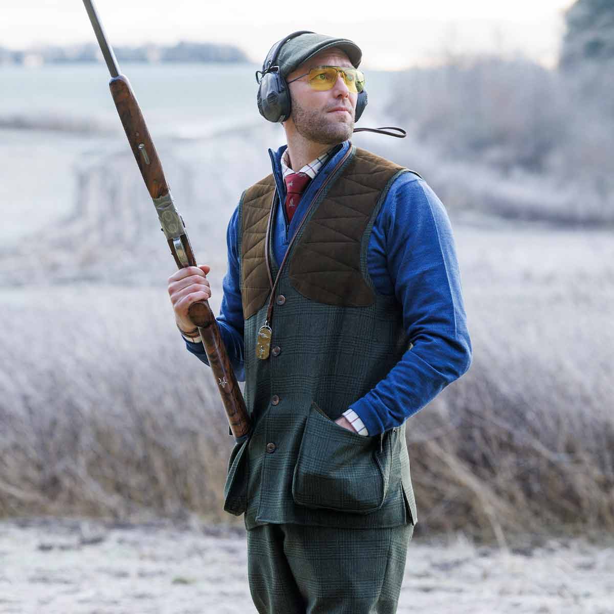 Laksen Willow Leith Tweed Shooting Vest - Model