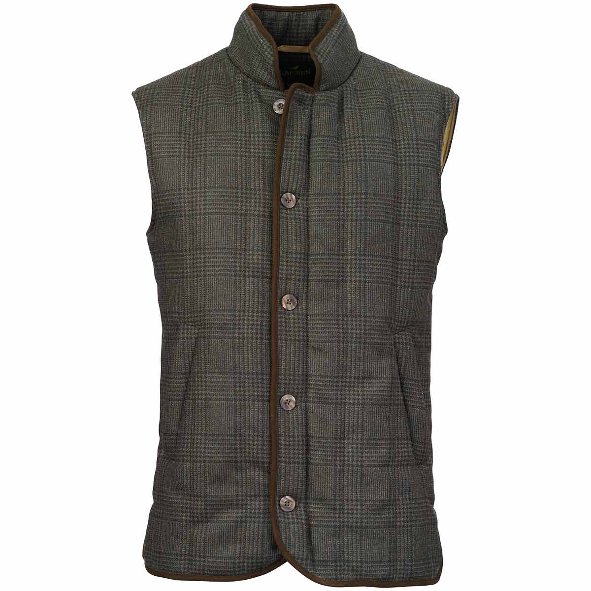 Laksen Willow Vertical Tweed Quilted Vest