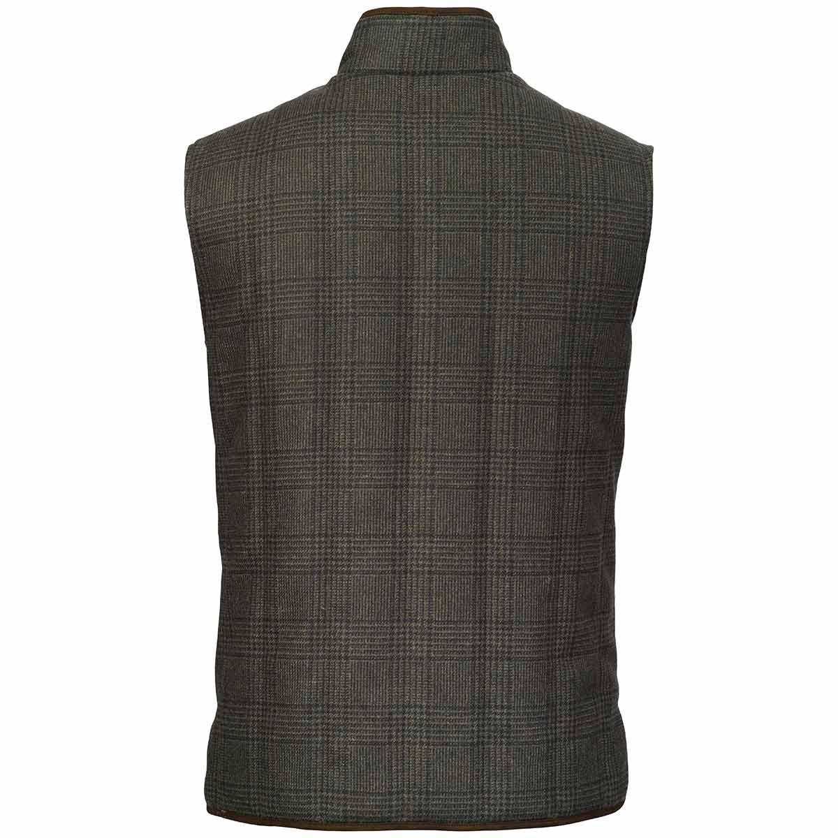Laksen Willow Vertical Tweed Quilted Vest - Rear