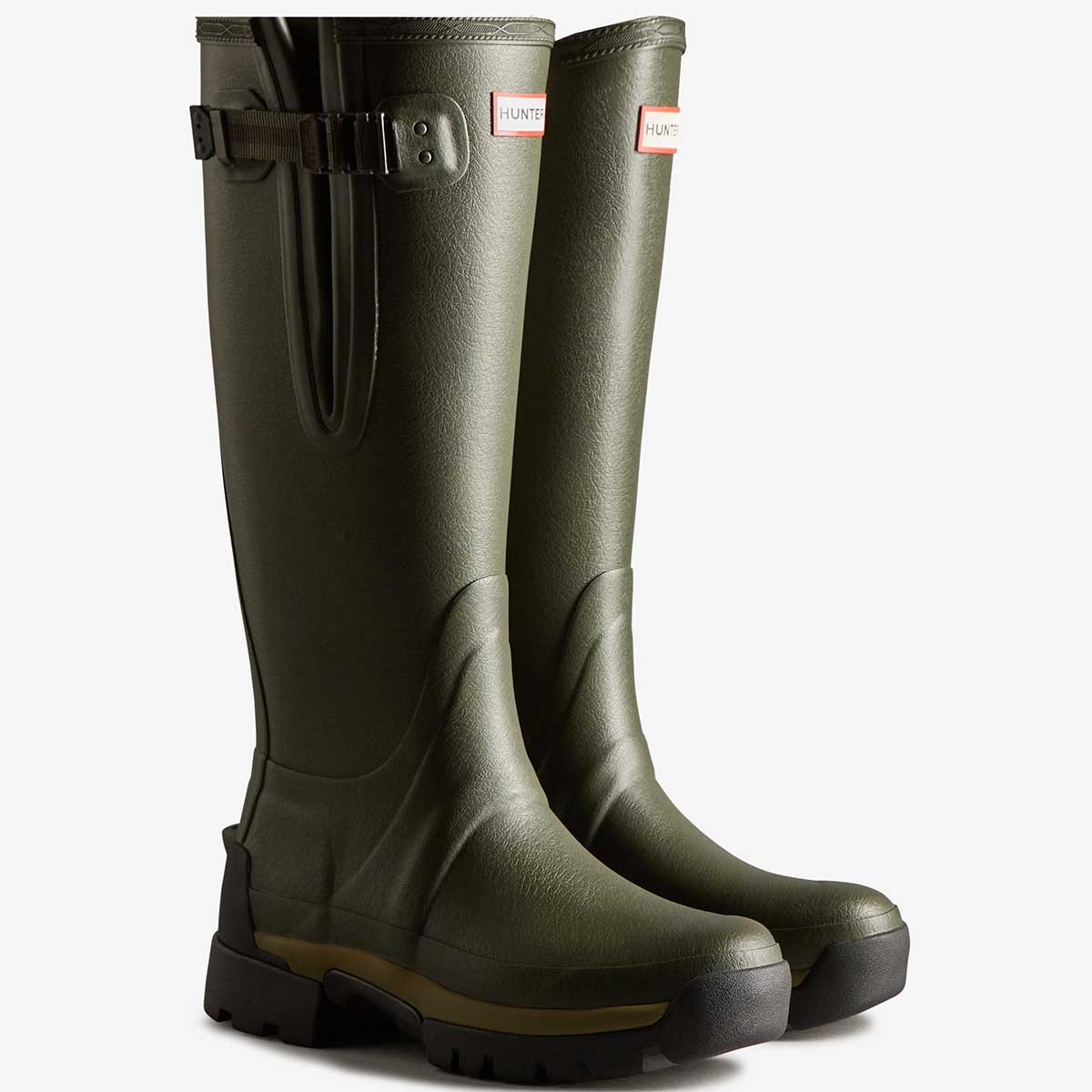 Hunter Women's Balmoral Adjustable 3mm Neoprene Wellington Boots - Dark Olive