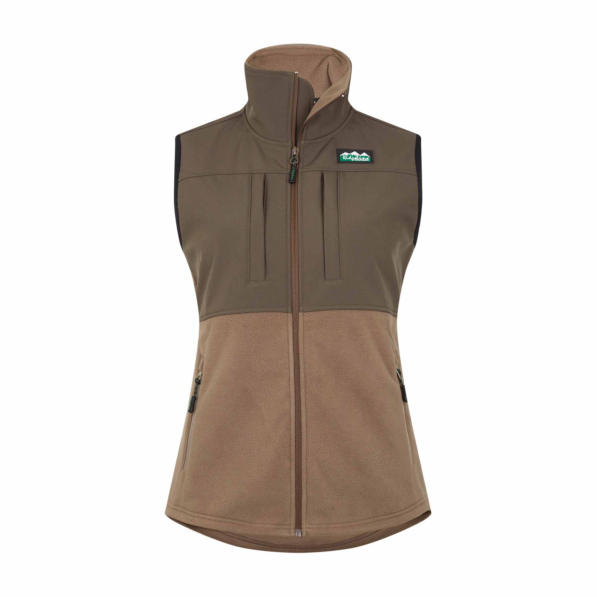 Ridgeline Women's Hybrid Vest - bark/light bark