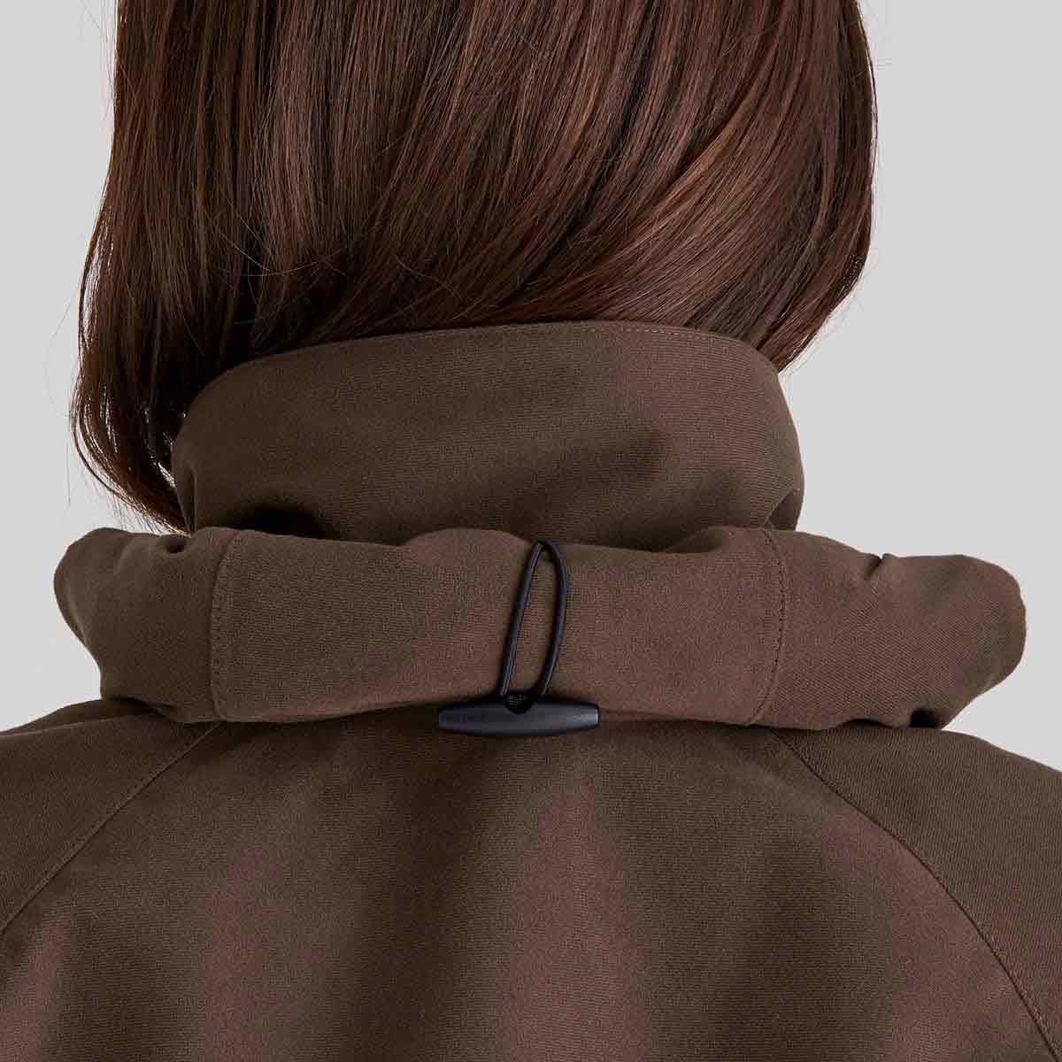 Ridgeline Women's Monsoon Classic Jacket - Bark - Hood Detail