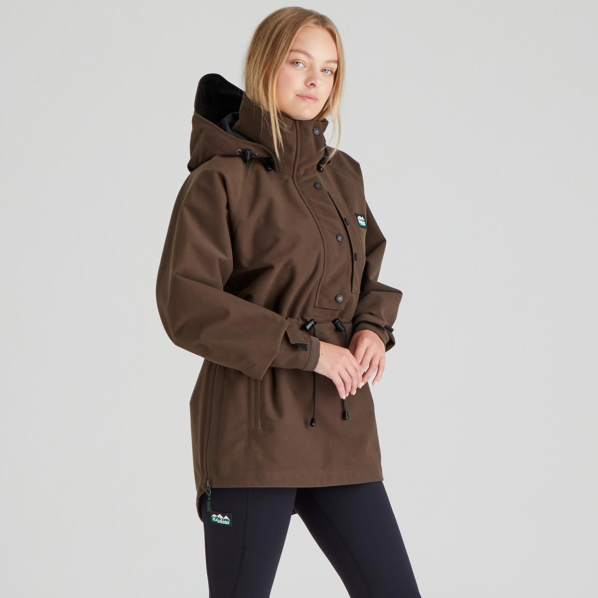 Ridgeline Women's Monsoon Classic Smock - Bark - Side