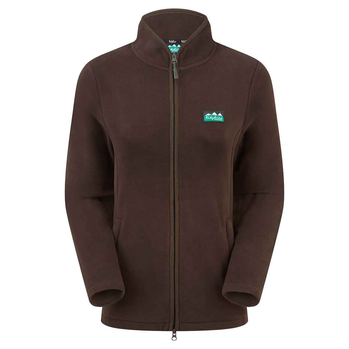 Ridgeline Women's Brenna Fleece Jacket - Deep Bark - Front