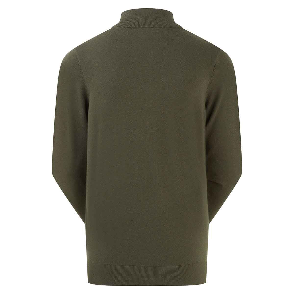 Ridgeline Women's Melford 1/4 Zip Neck Jumper - Deep Forest Rear