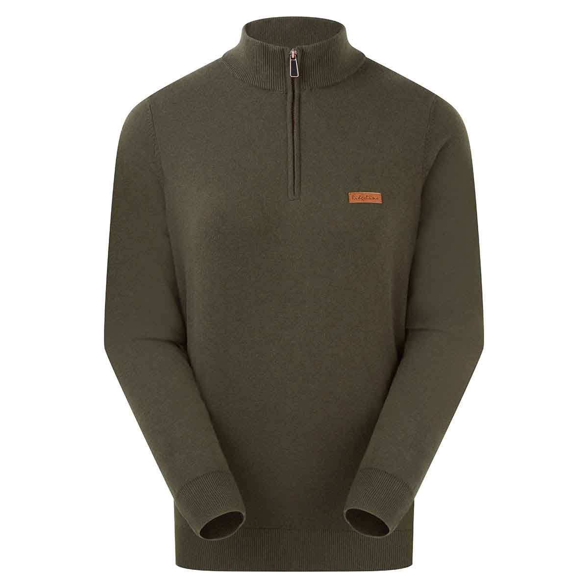 Ridgeline Women's Melford 1/4 Zip Neck Jumper - Deep Forest