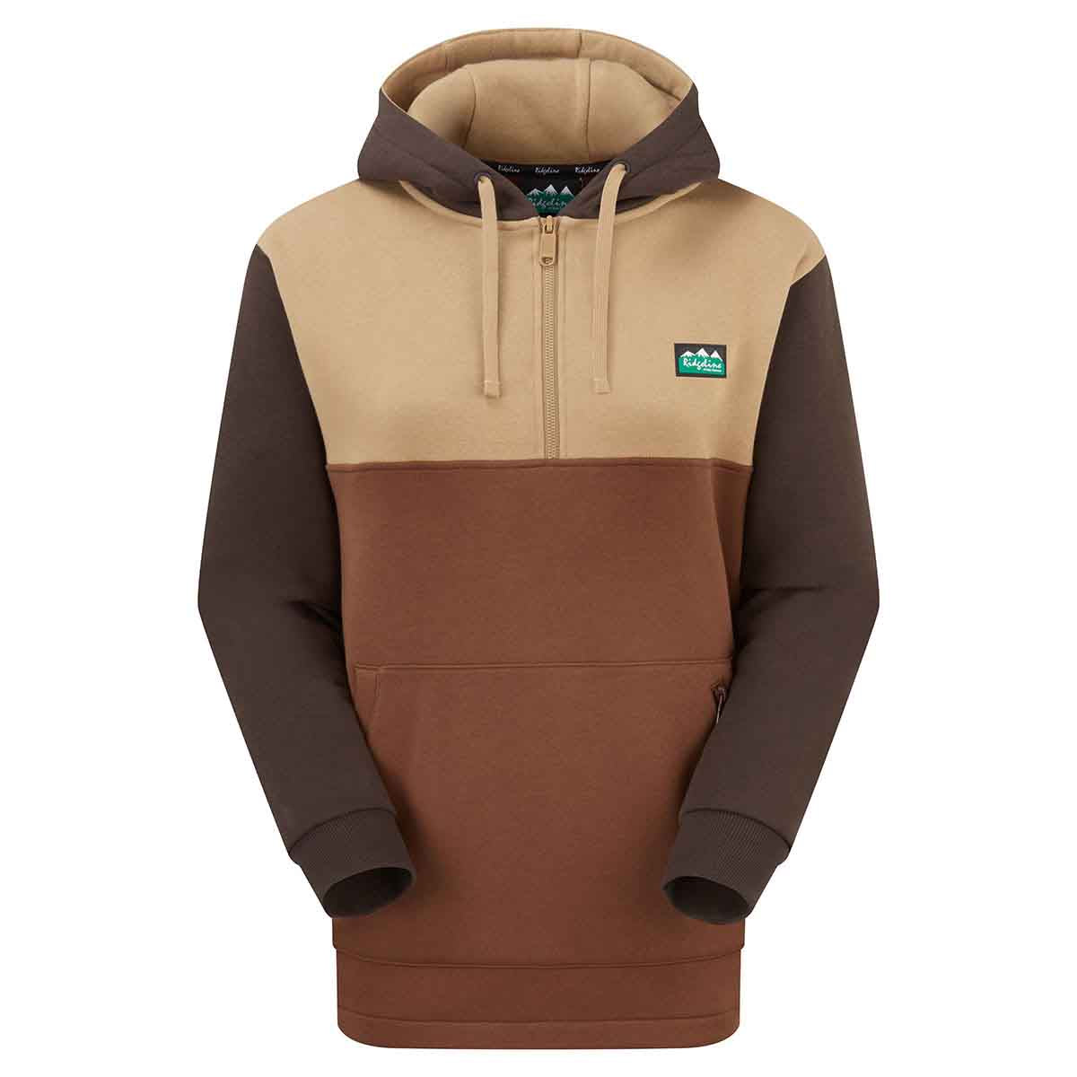 Ridgeline Women's Tribe Hoodie - Nutmeg Tricolour