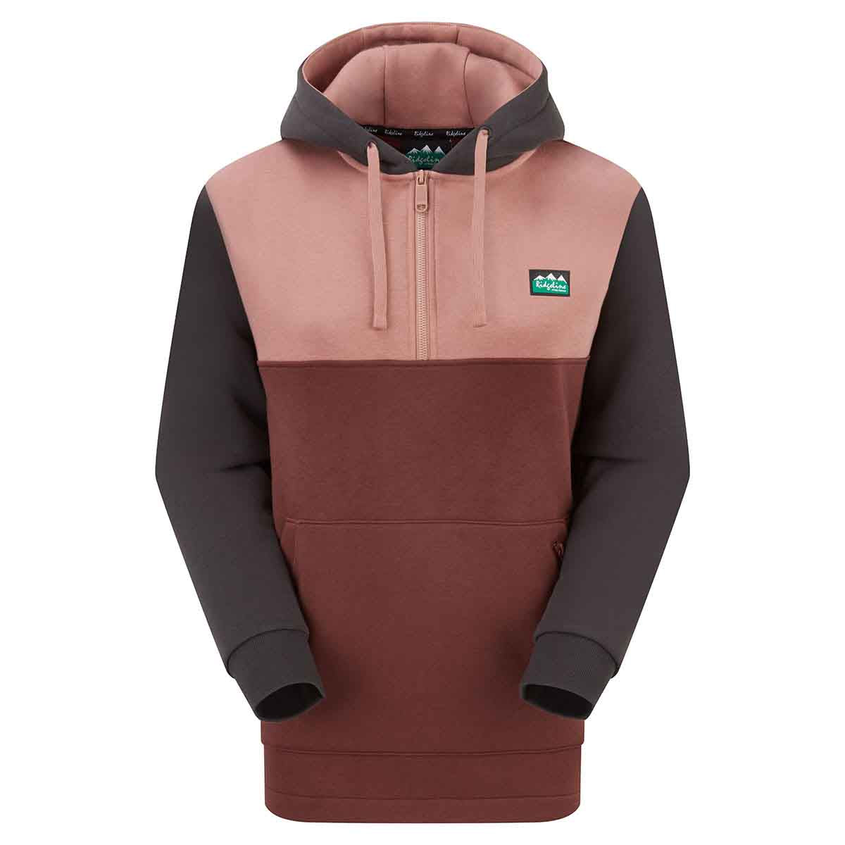 Ridgeline Women's Tribe Hoodie - Oxblood Tricolour
