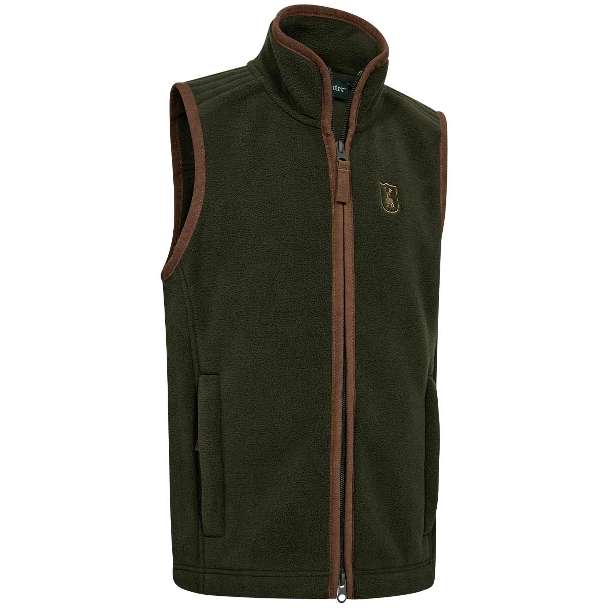 Deerhunter Youth Cumbria Fleece Waistcoat - Forest Ember