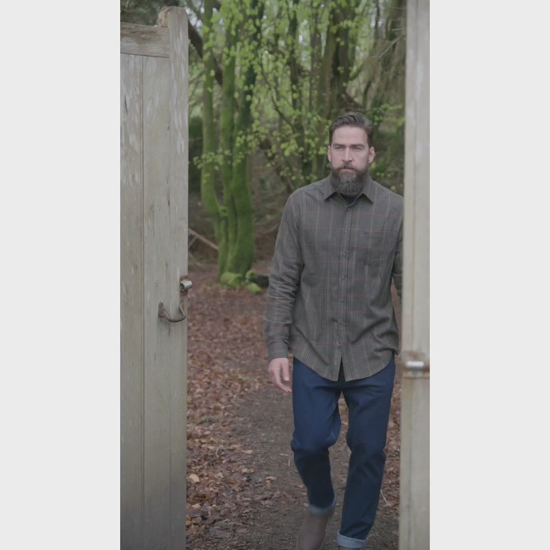 Hoggs of Fife Harris Cotton Wool Twill Shirt